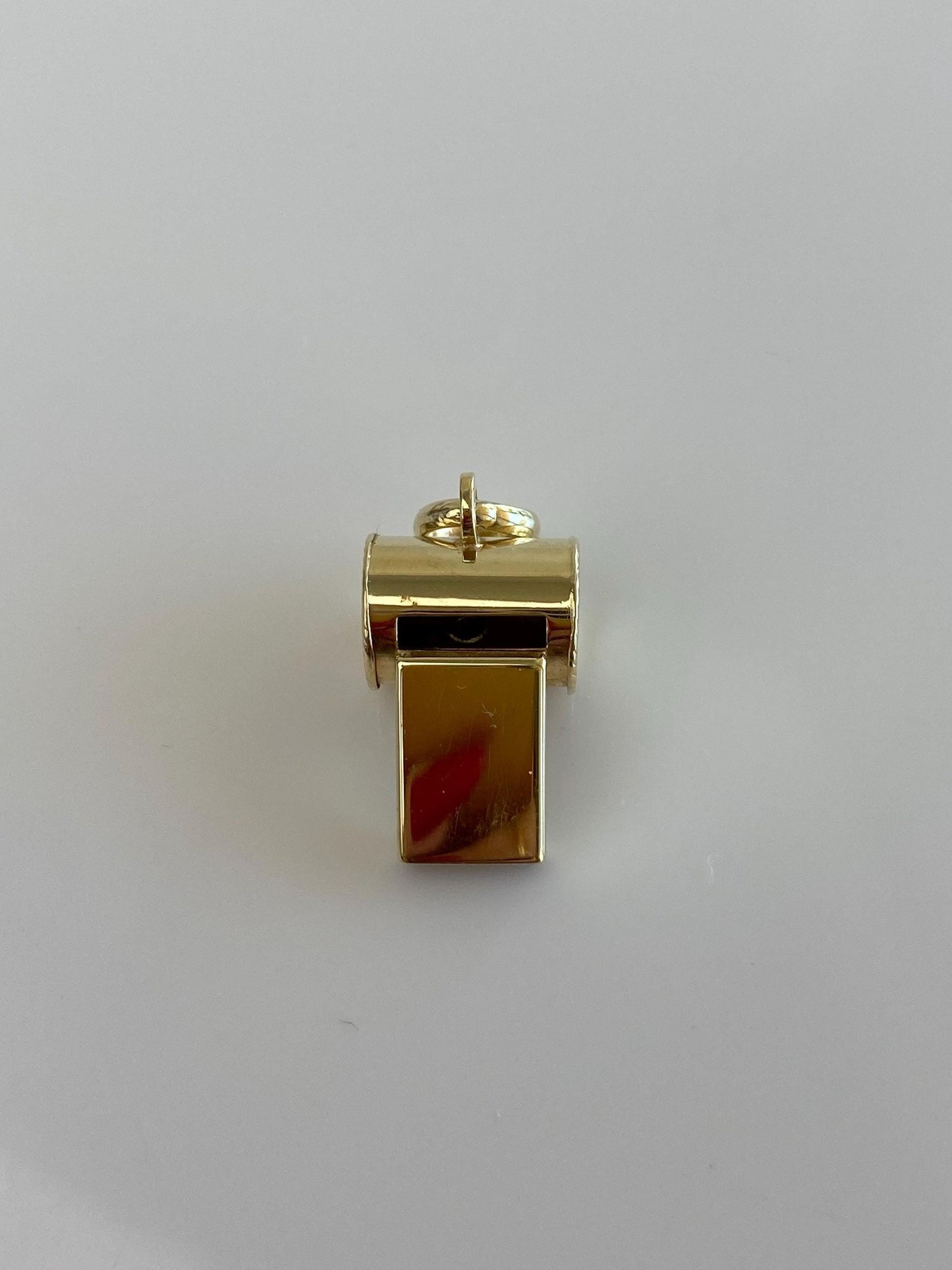Vintage 14k Yellow Gold Whistle Charm