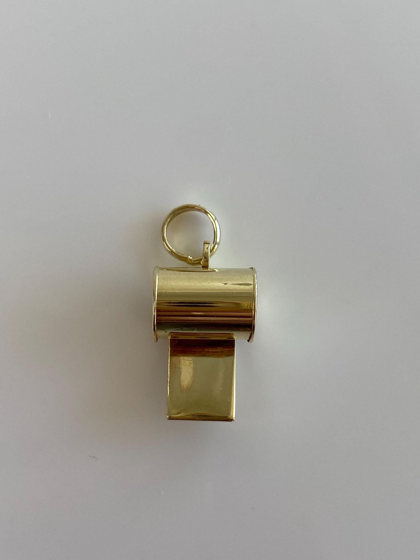 Vintage 14k Yellow Gold Whistle Charm