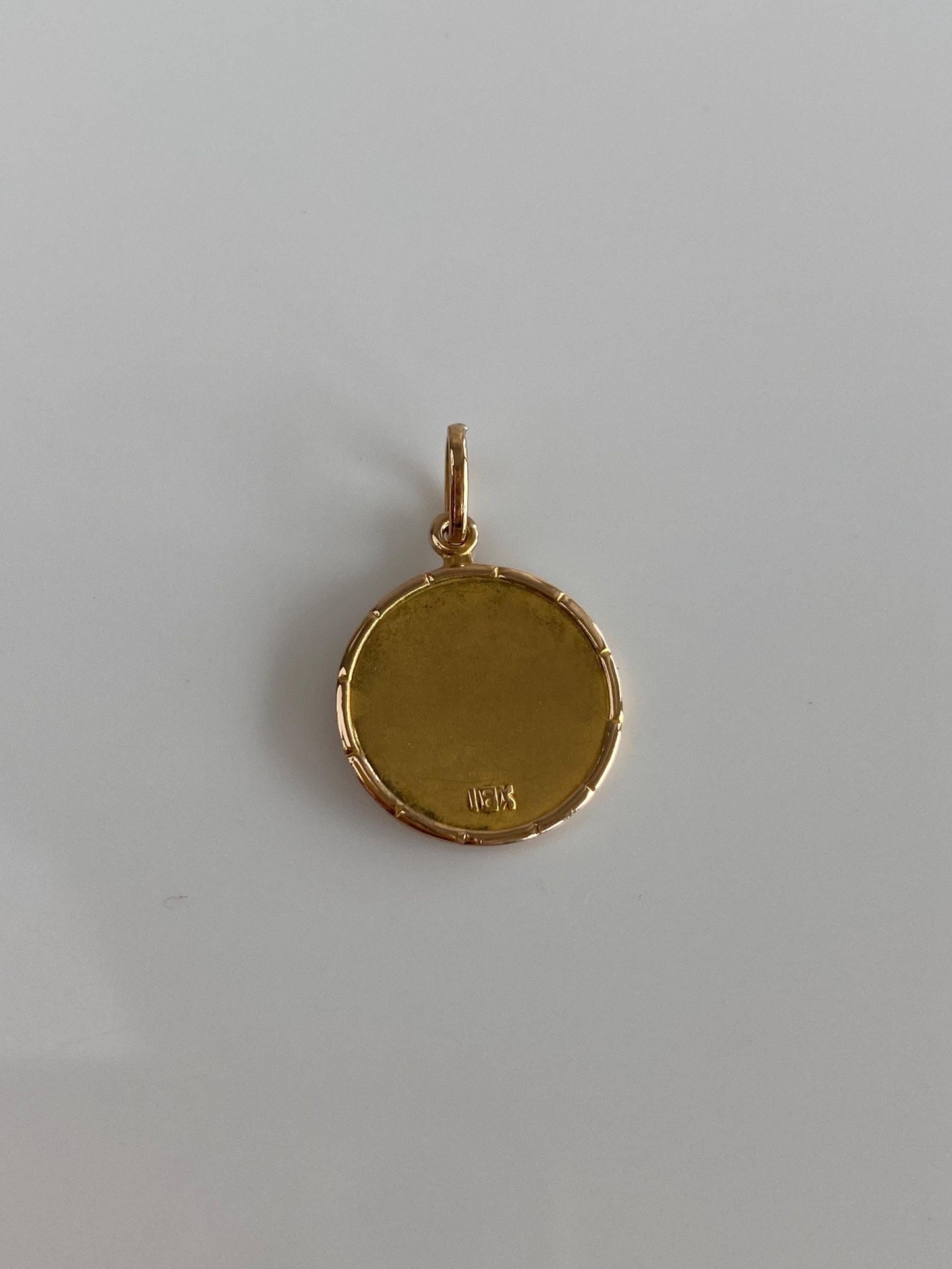Vintage Solid 18k Yellow Gold Religious Jesus Charm