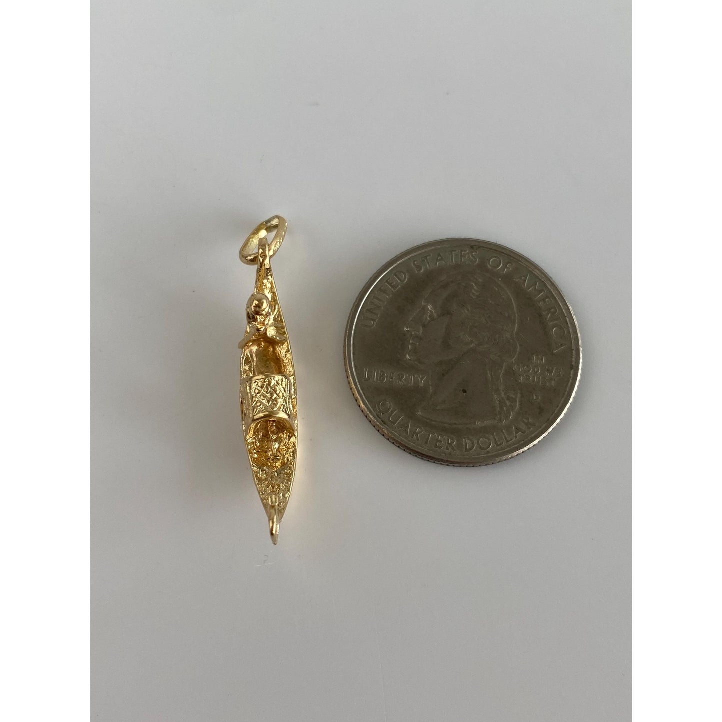 Vintage Solid 18k Yellow Gold Gondola Charm