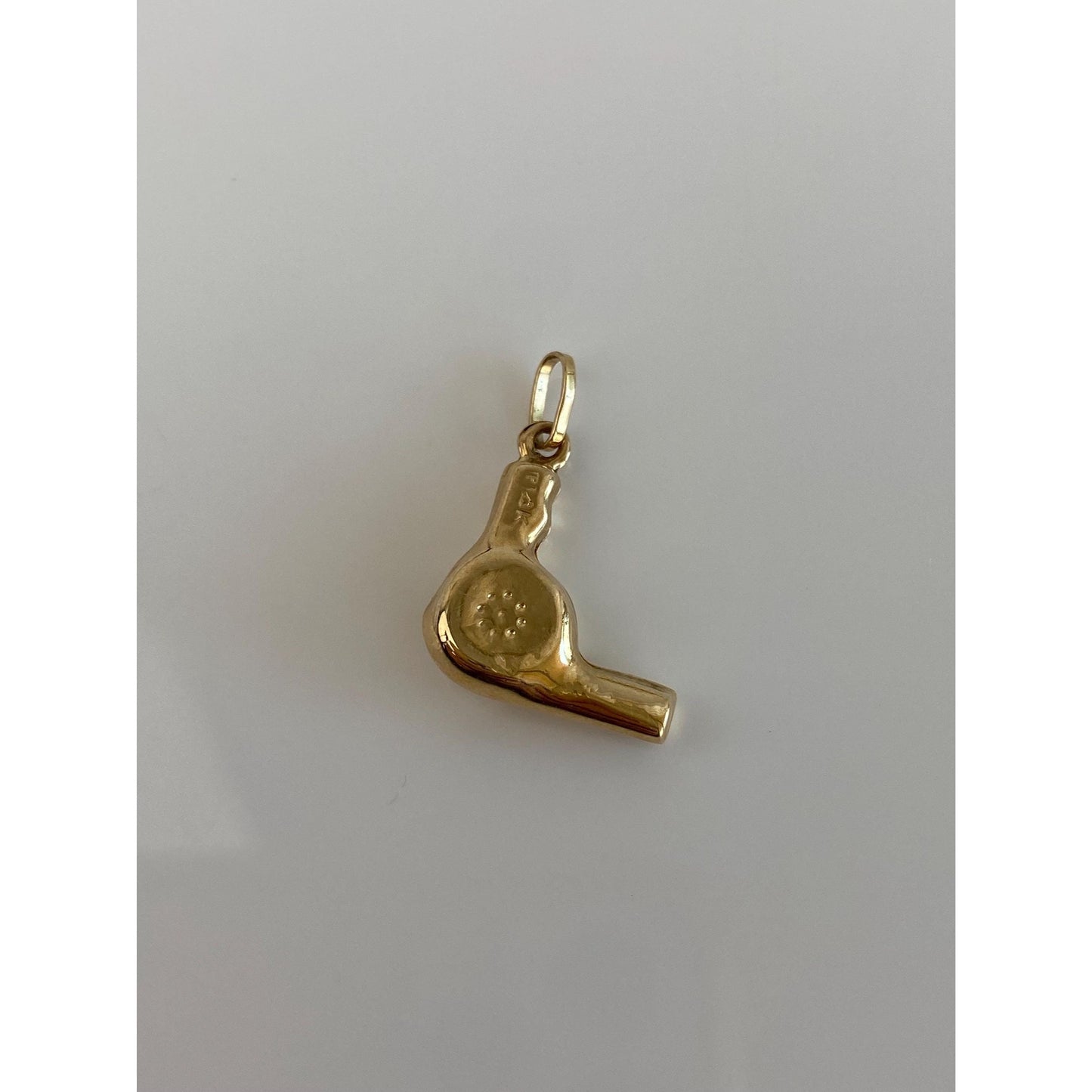 Vintage 14k Yellow Gold Blow Dryer Charm
