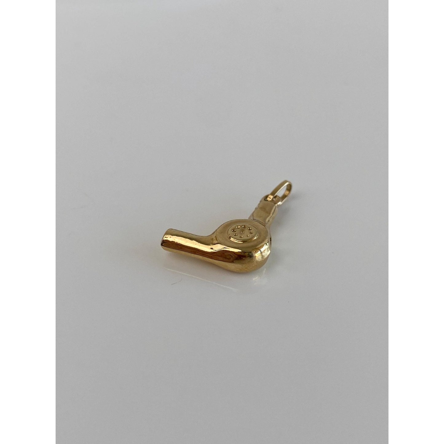Vintage 14k Yellow Gold Blow Dryer Charm
