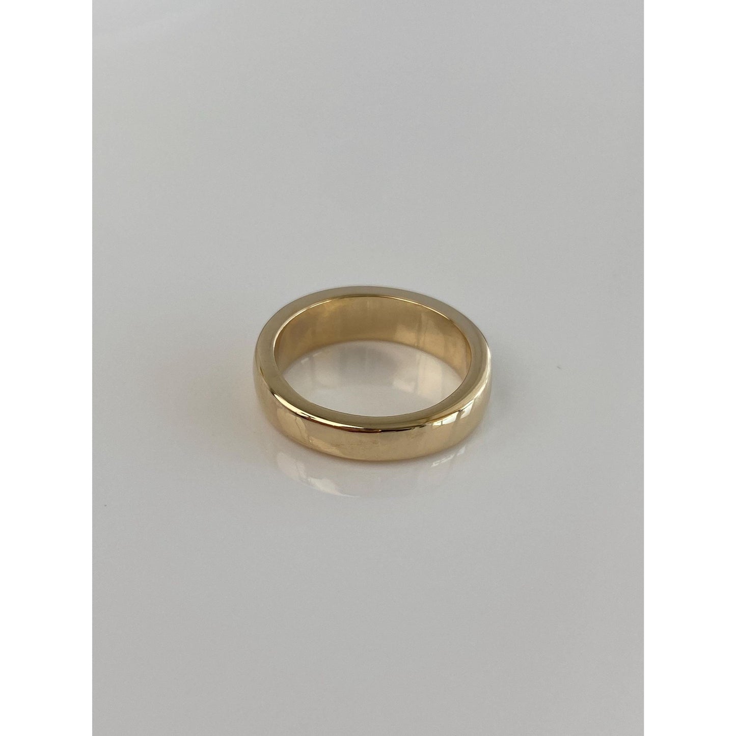 Vintage Solid 14k Yellow Gold Round & Baguette Diamond Ring Band - Size 5.25