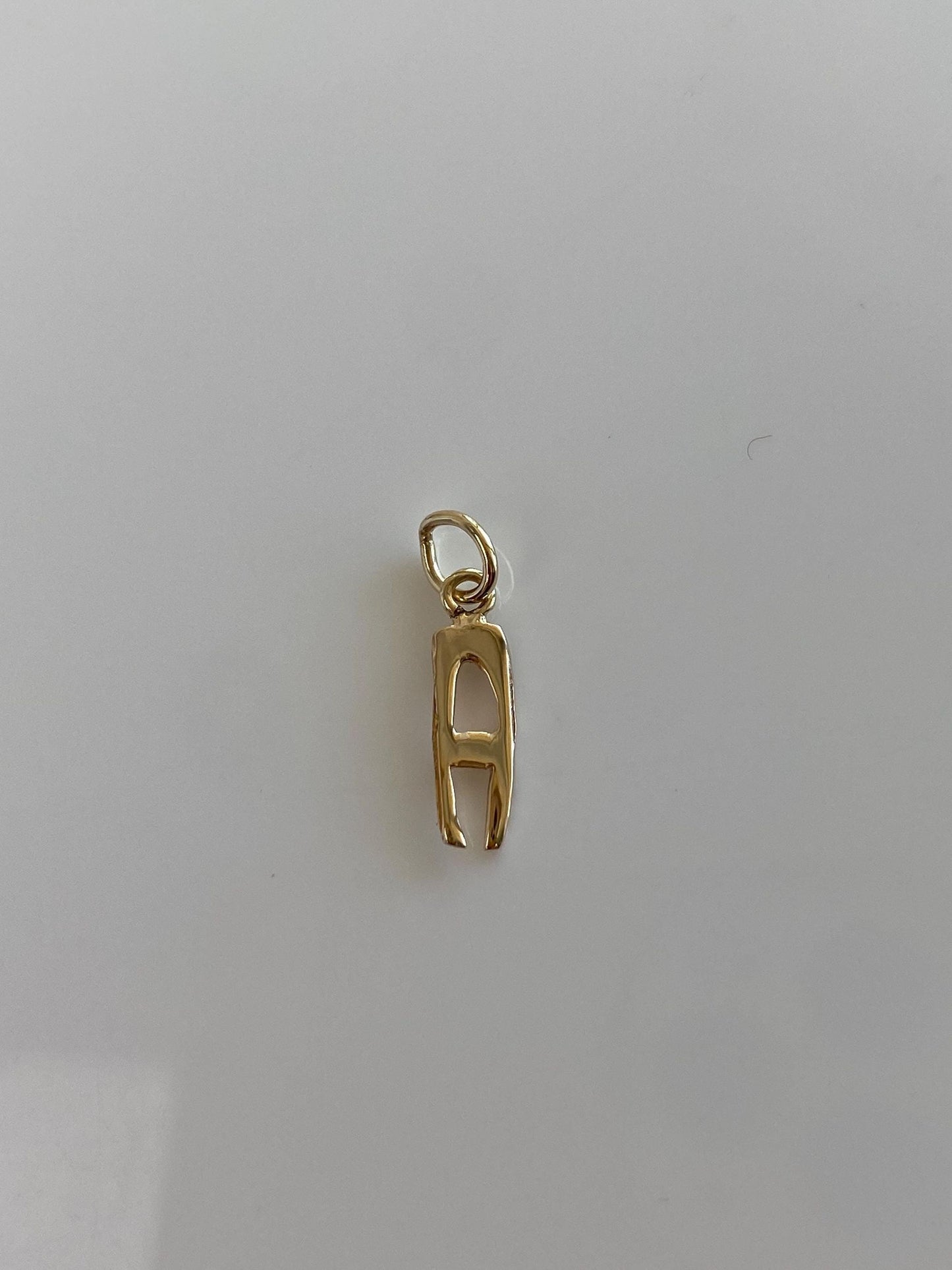 Vintage Solid 14k Yellow Gold Initial 'A' Charm