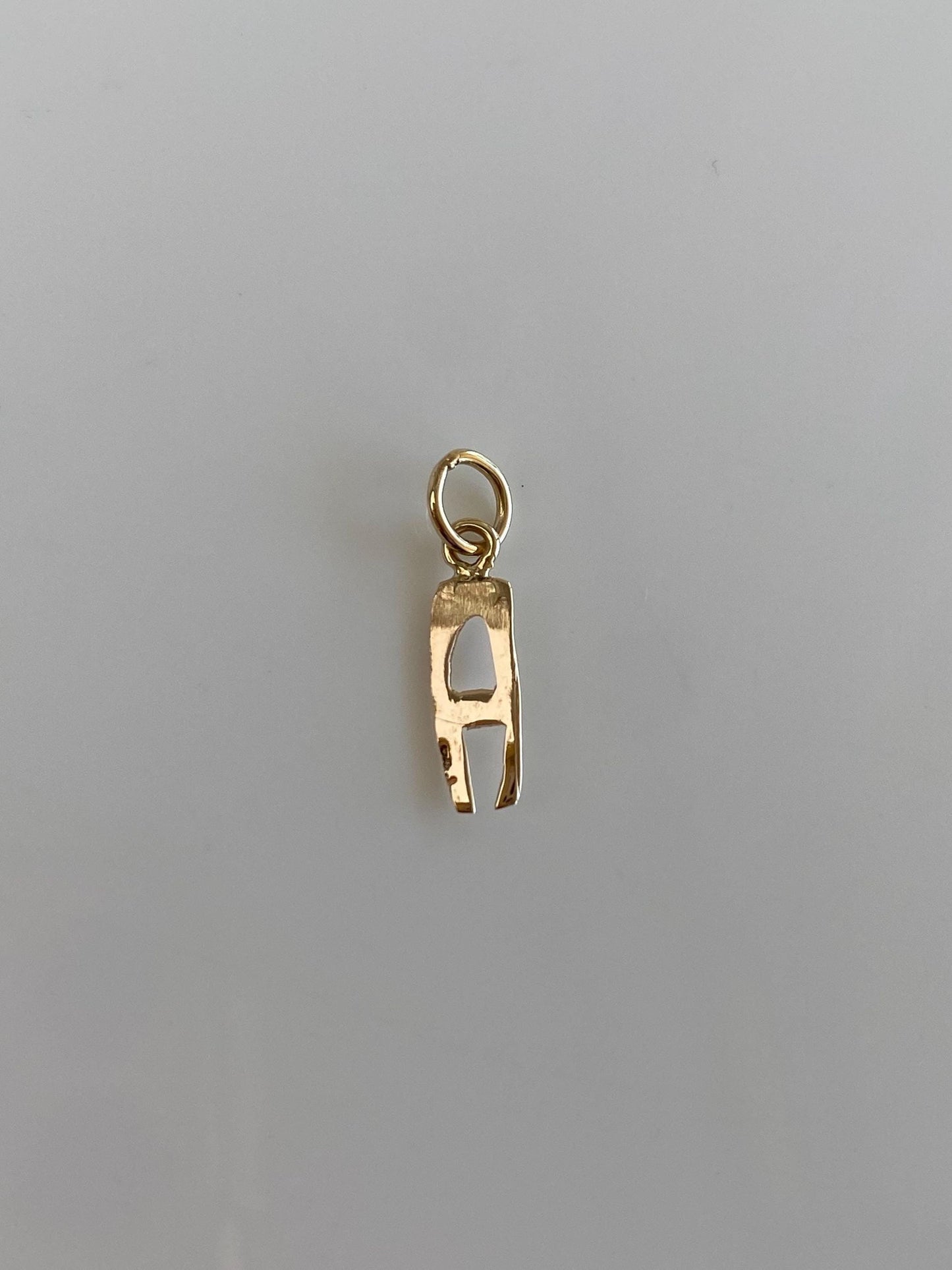 Vintage Solid 14k Yellow Gold Initial 'A' Charm