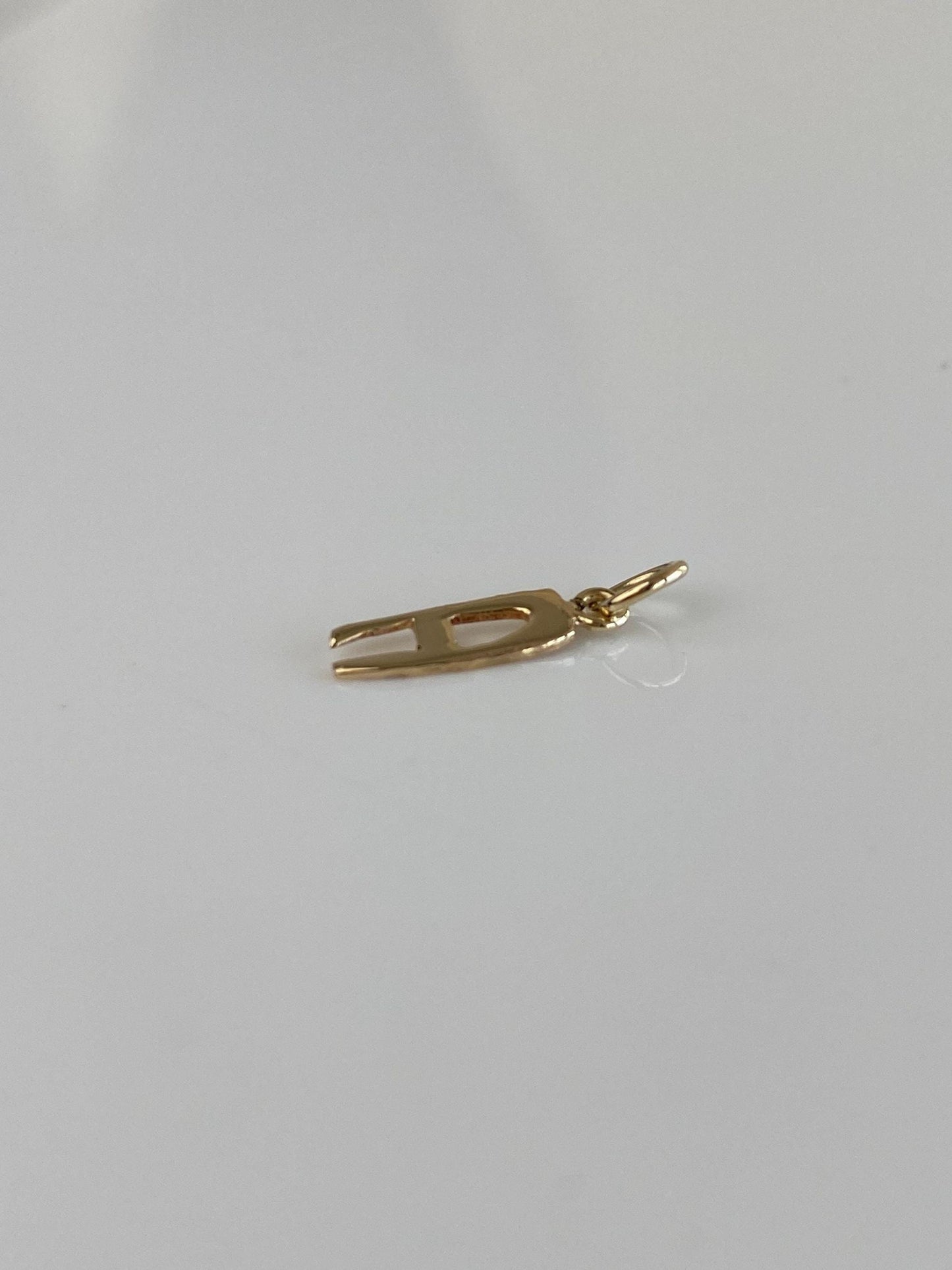 Vintage Solid 14k Yellow Gold Initial 'A' Charm