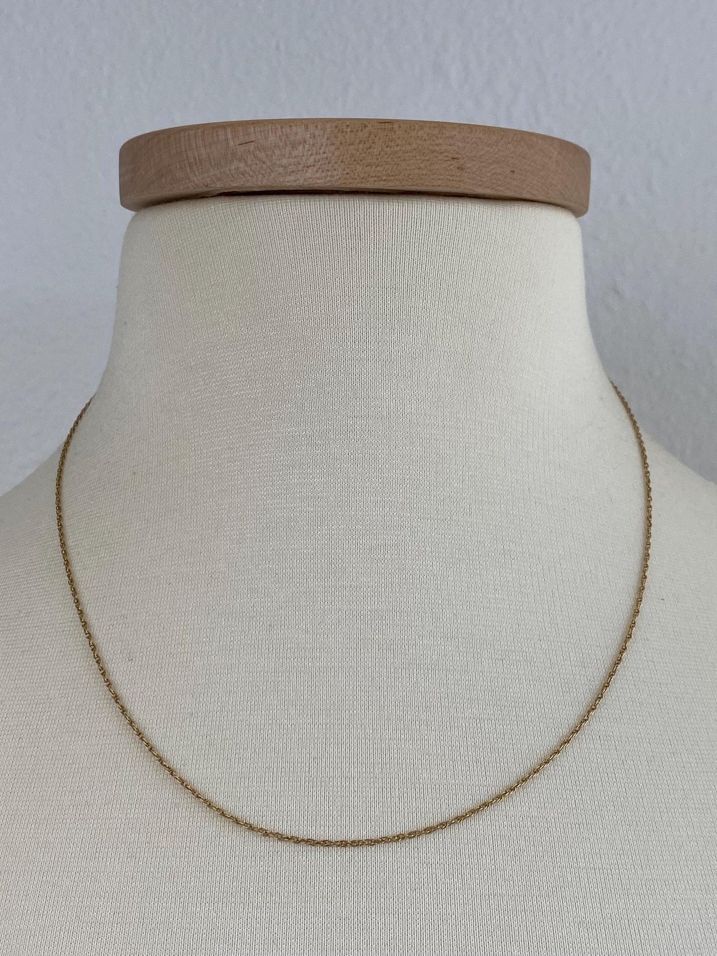 Vintage Solid 14k Yellow Gold Chain Necklace - 19.25 inches