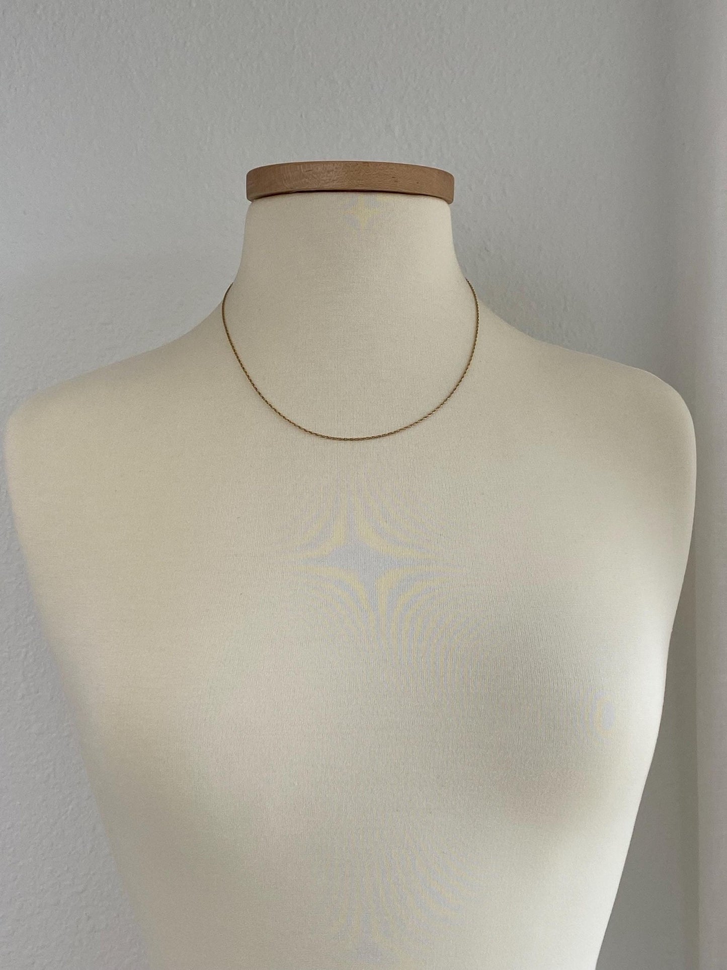 Vintage Solid 14k Yellow Gold Chain Necklace - 19.25 inches