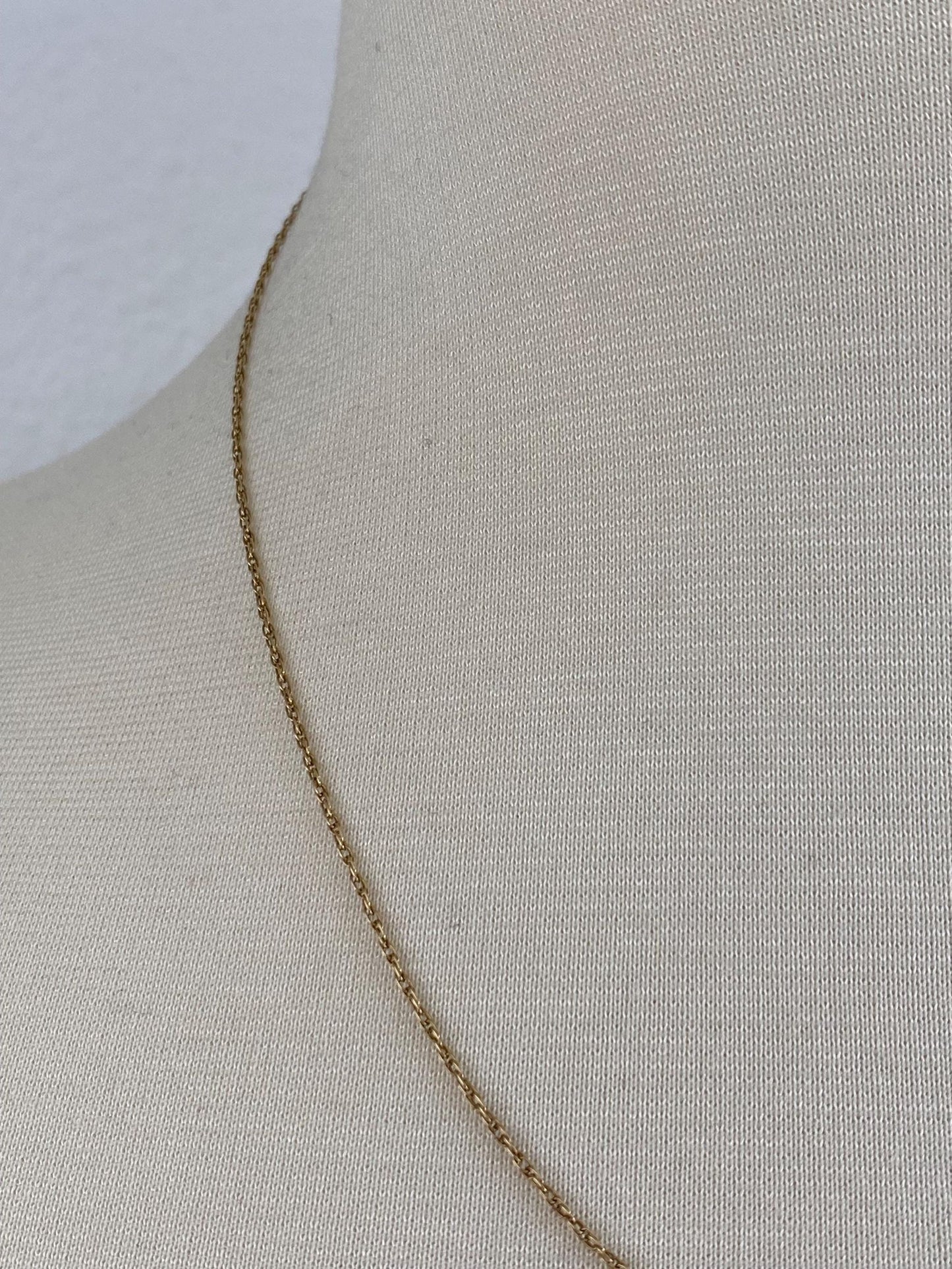 Vintage Solid 14k Yellow Gold Chain Necklace - 19.25 inches