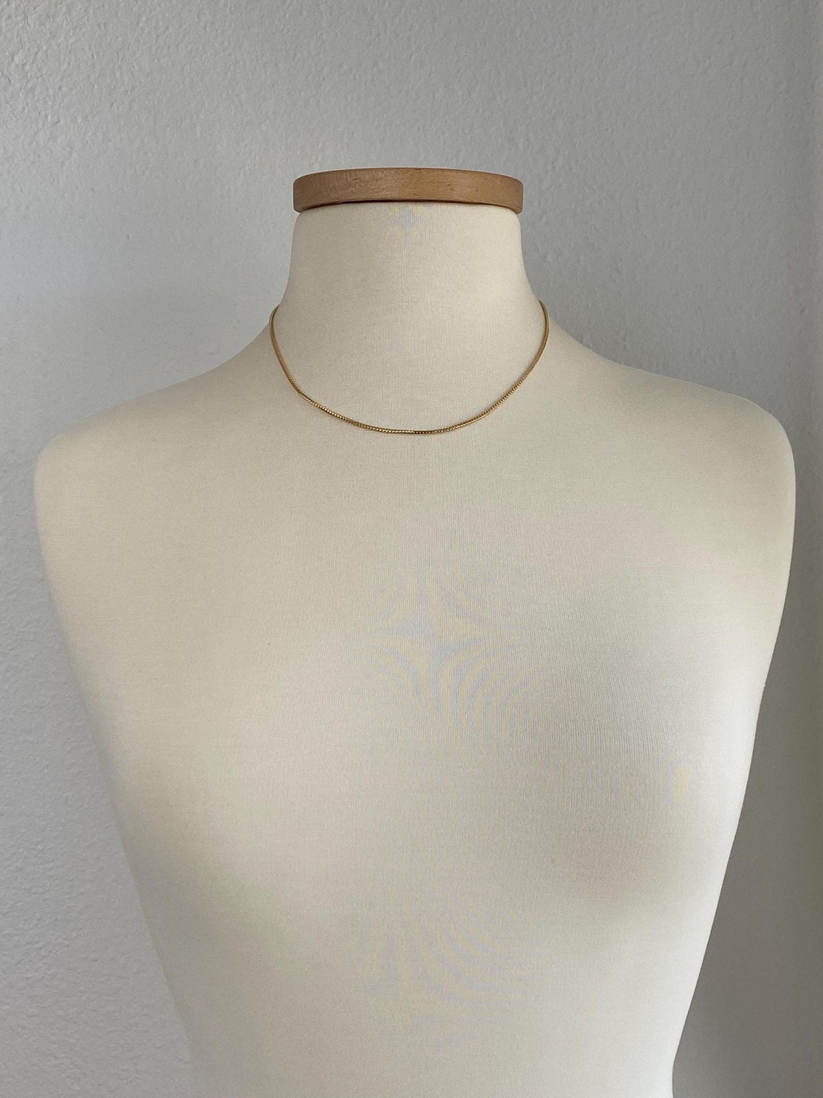 Solid 14k Yellow Gold Square Wheat Franco Chain Necklace - 18.25 inches
