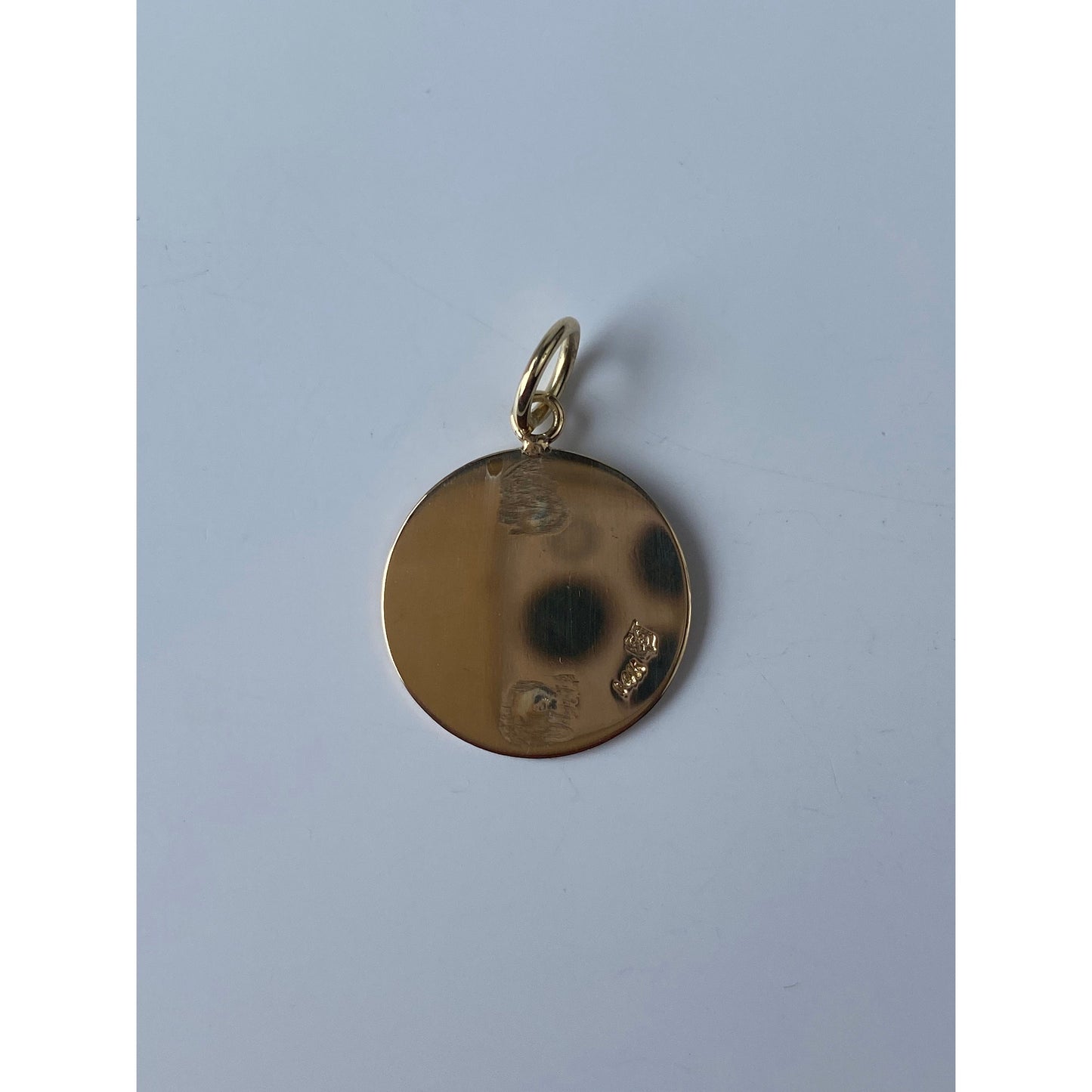 Solid 14k Yellow Gold Monogram Cufflink Conversion Charm