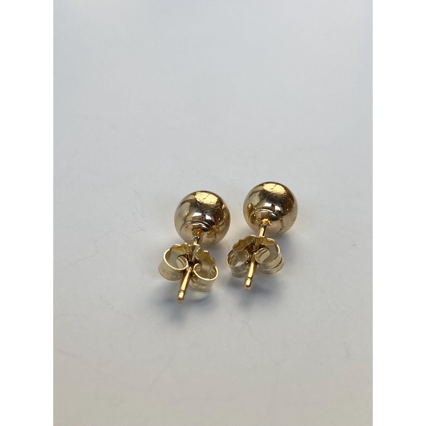 Vintage 14k Yellow Gold Ball Stud Earrings