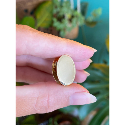 Vintage Solid 14k Yellow Gold Tie Holder Clip