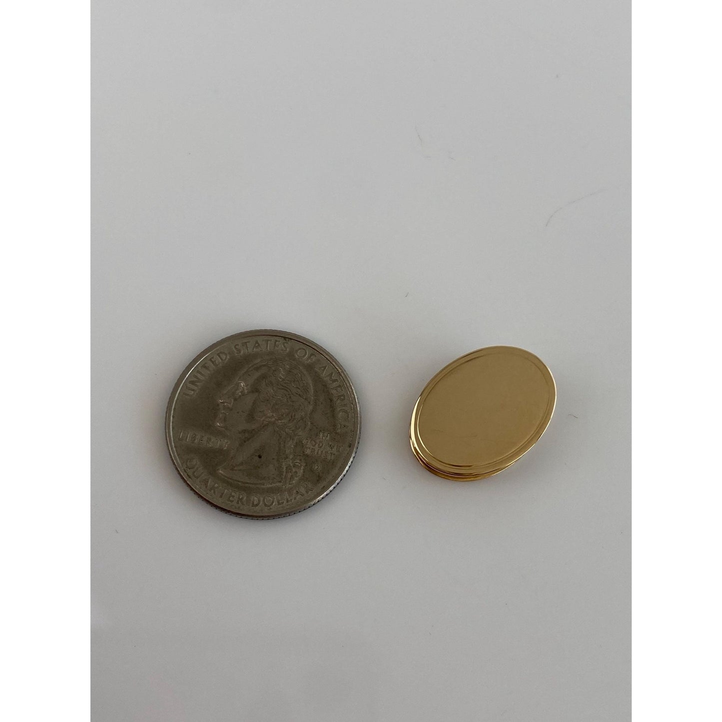 Vintage Solid 14k Yellow Gold Tie Holder Clip