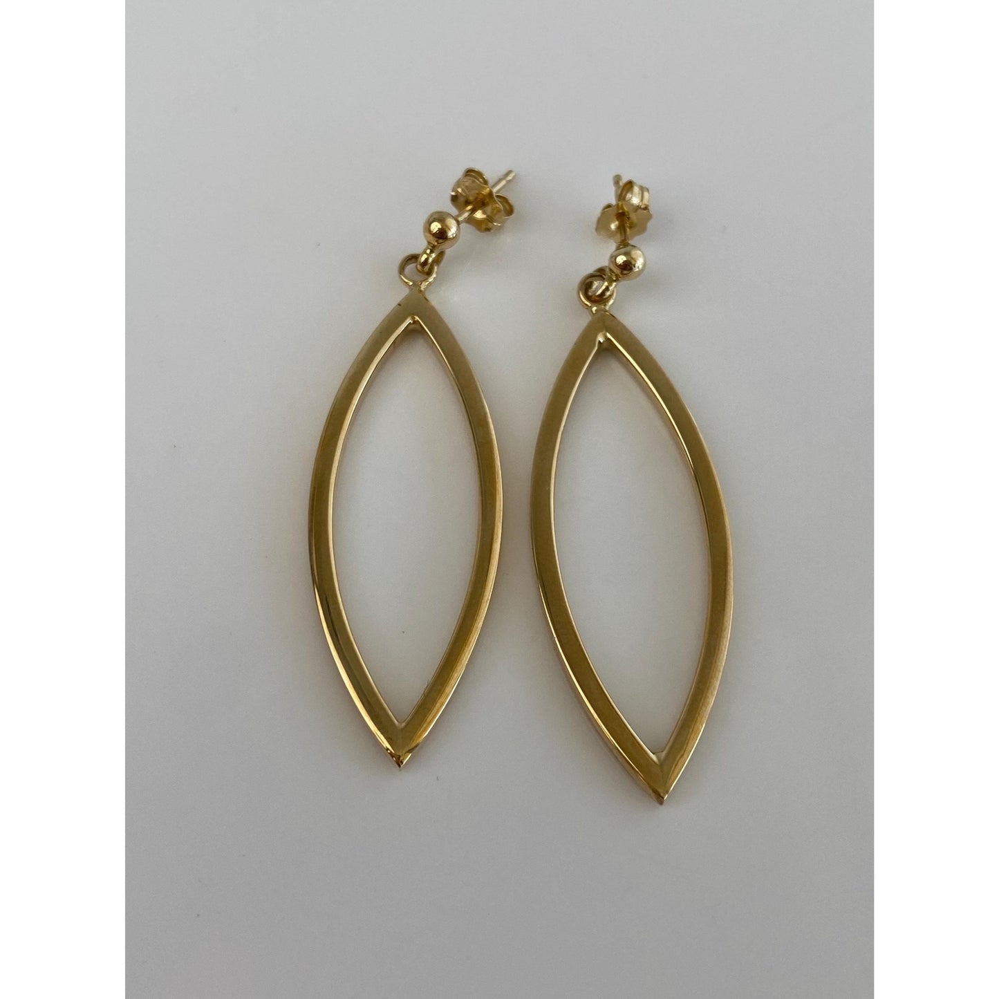 Vintage 14k Yellow Gold Drop Dangle Earrings