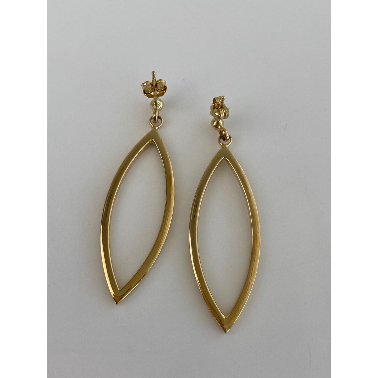 Vintage 14k Yellow Gold Drop Dangle Earrings