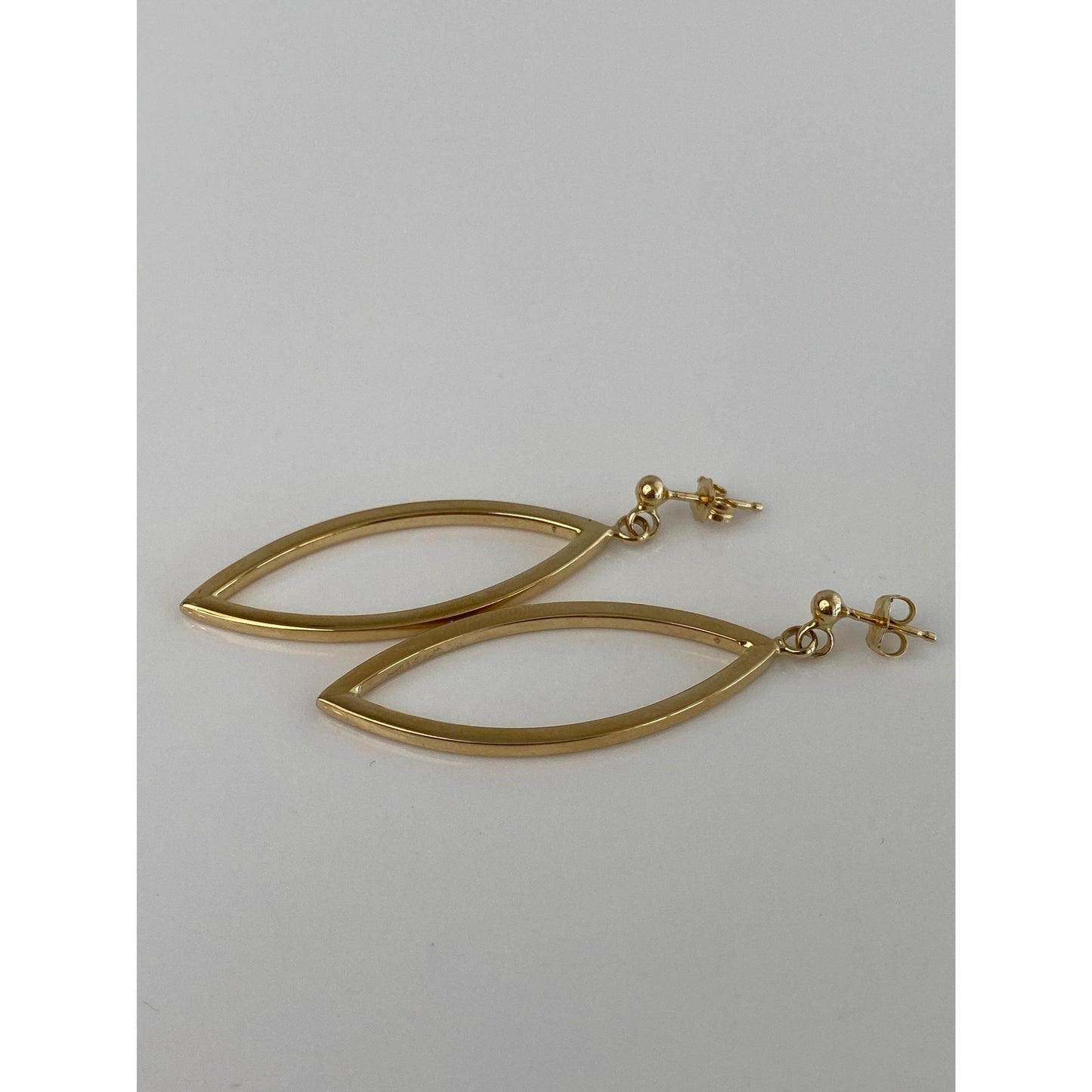 Vintage 14k Yellow Gold Drop Dangle Earrings