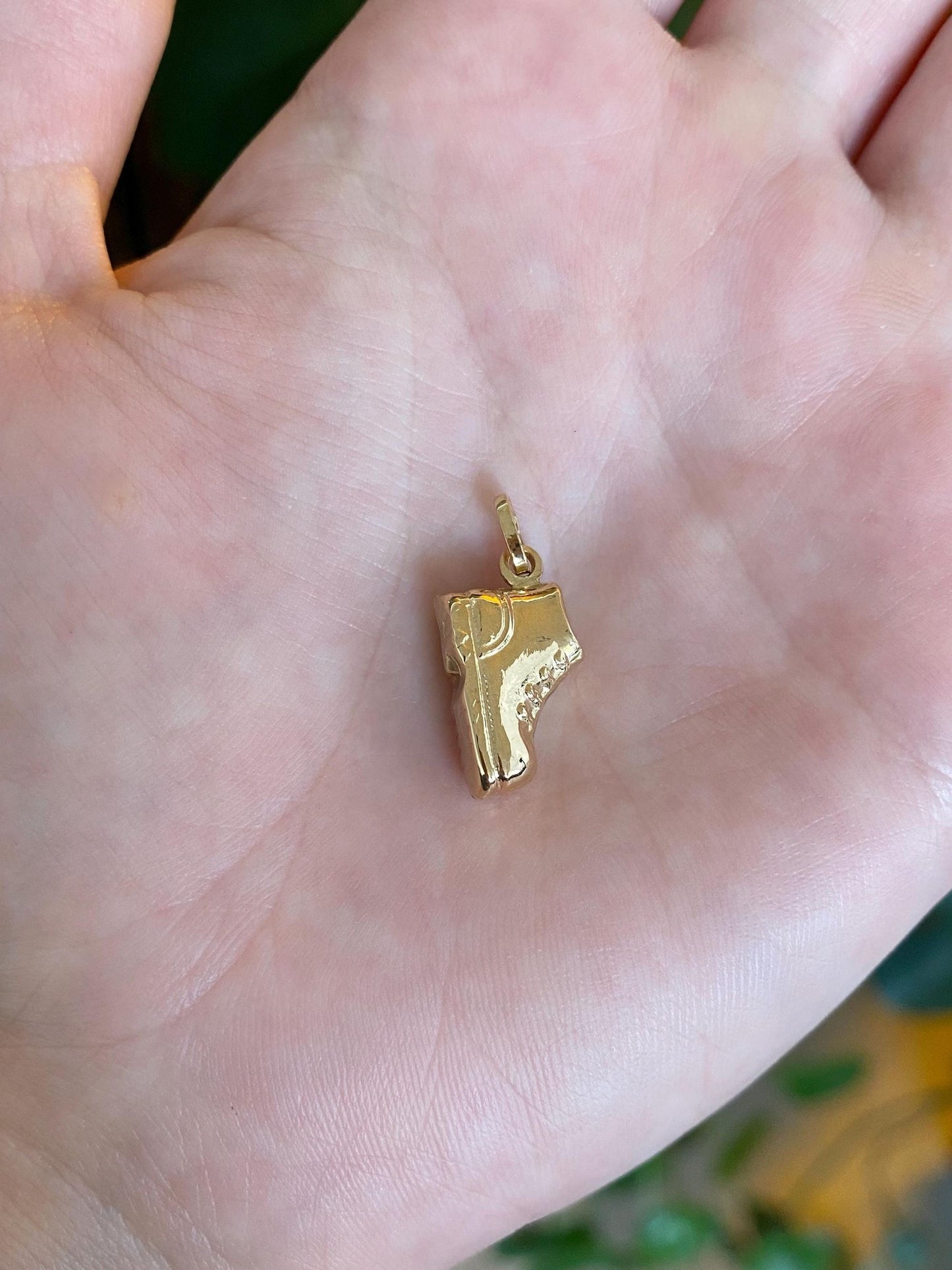 Vintage 18k Yellow Gold Sneaker Boot Charm