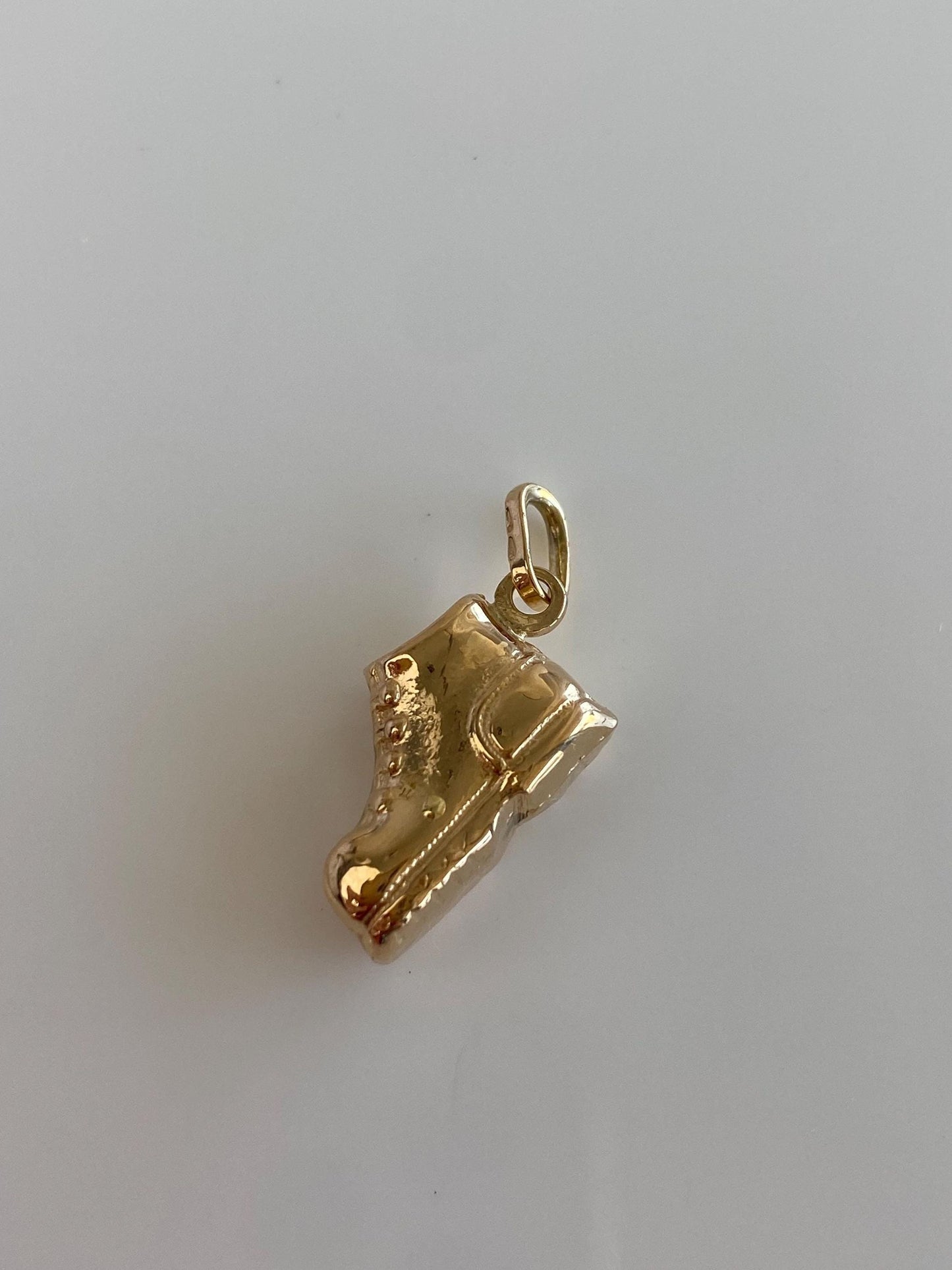 Vintage 18k Yellow Gold Sneaker Boot Charm