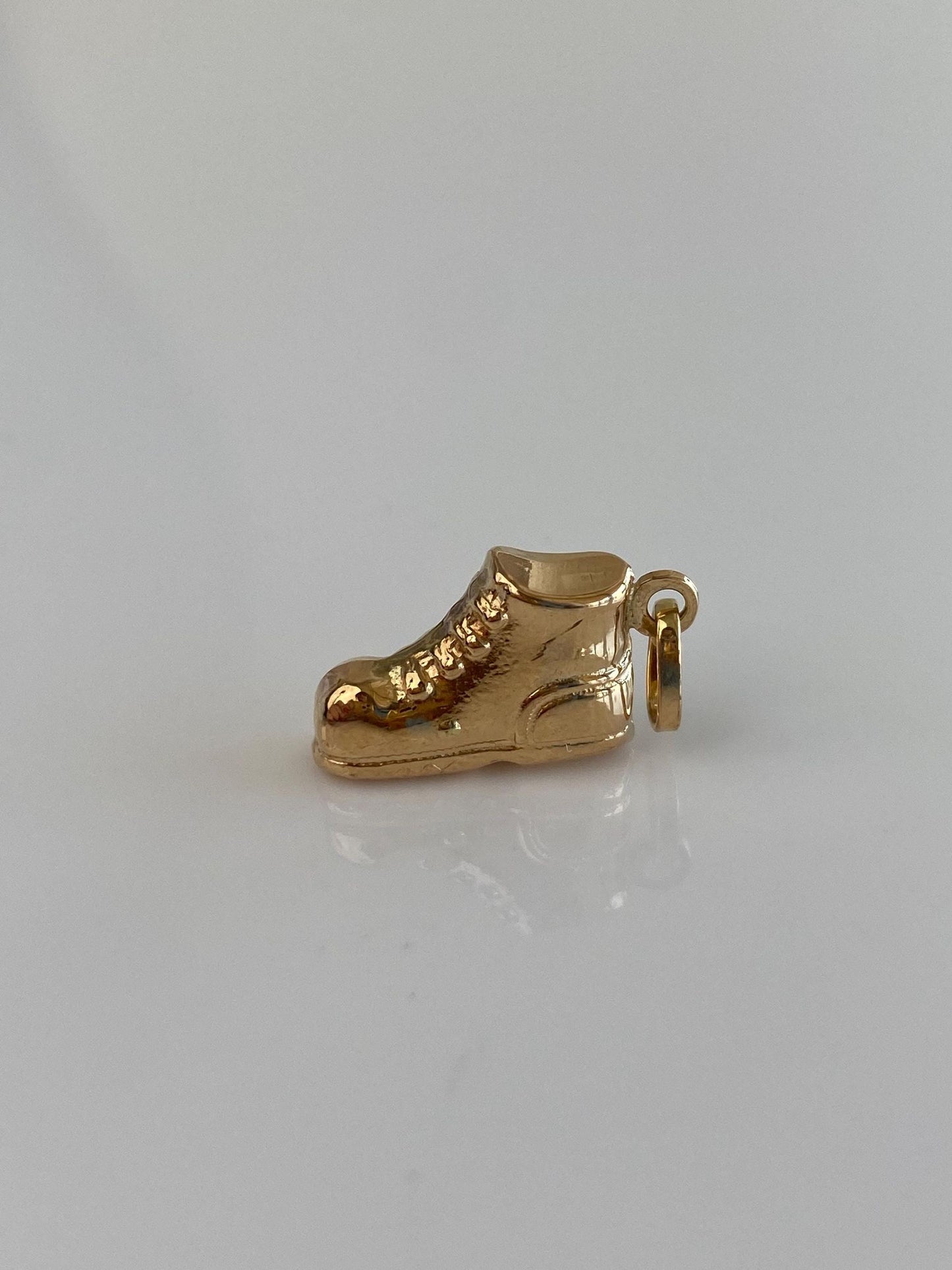Vintage 18k Yellow Gold Sneaker Boot Charm