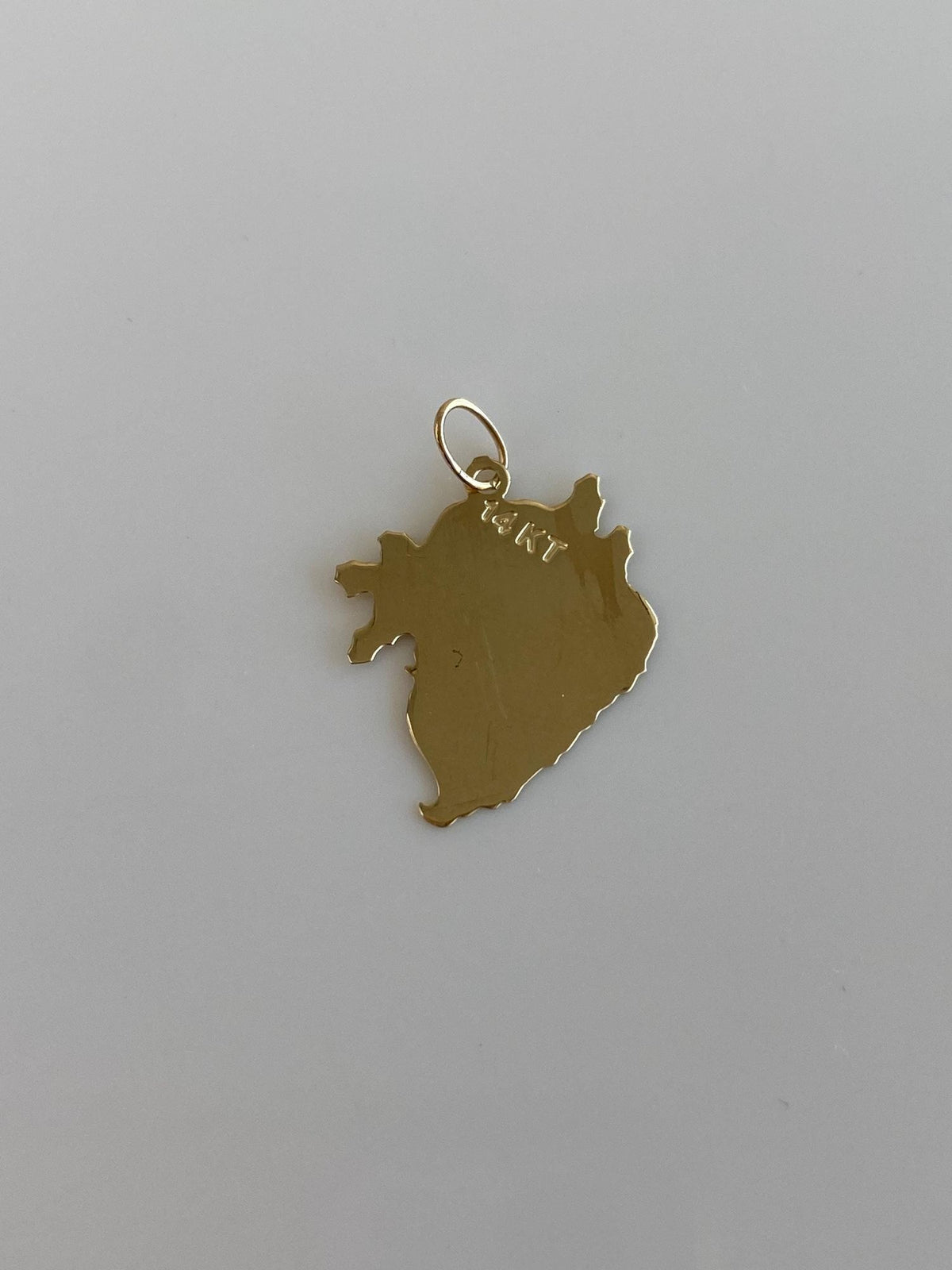 Vintage Solid 14k Yellow Gold Santa Charm