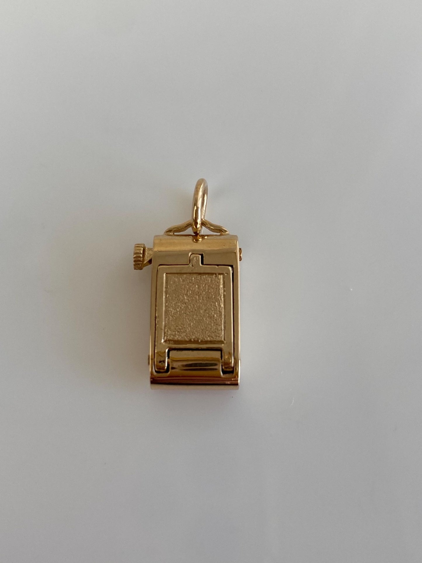 Vintage Solid 14k Yellow Gold Articulated Vintage Camera Charm