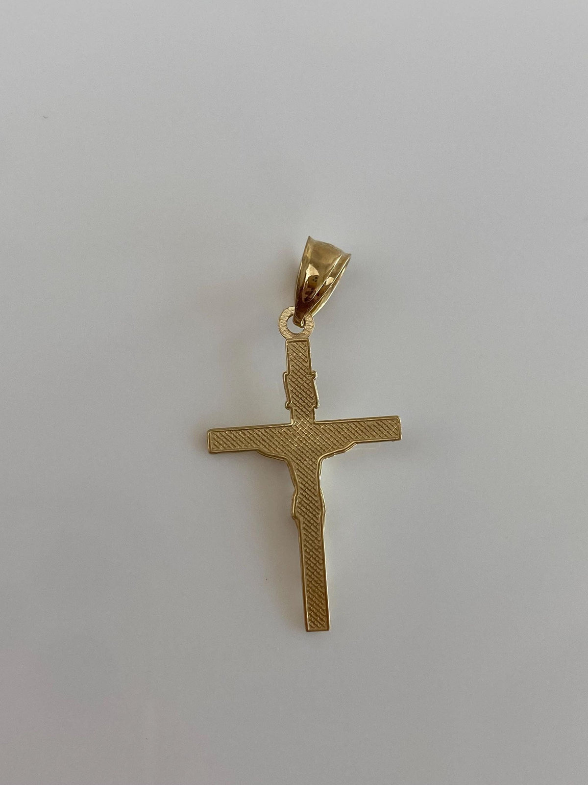 Vintage 10k Yellow Gold Crucifix Cross Charm
