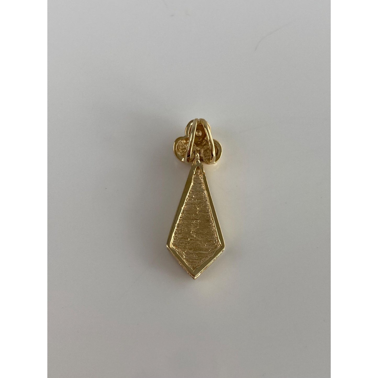 Solid 14k Yellow Gold Opal Inlay Charm