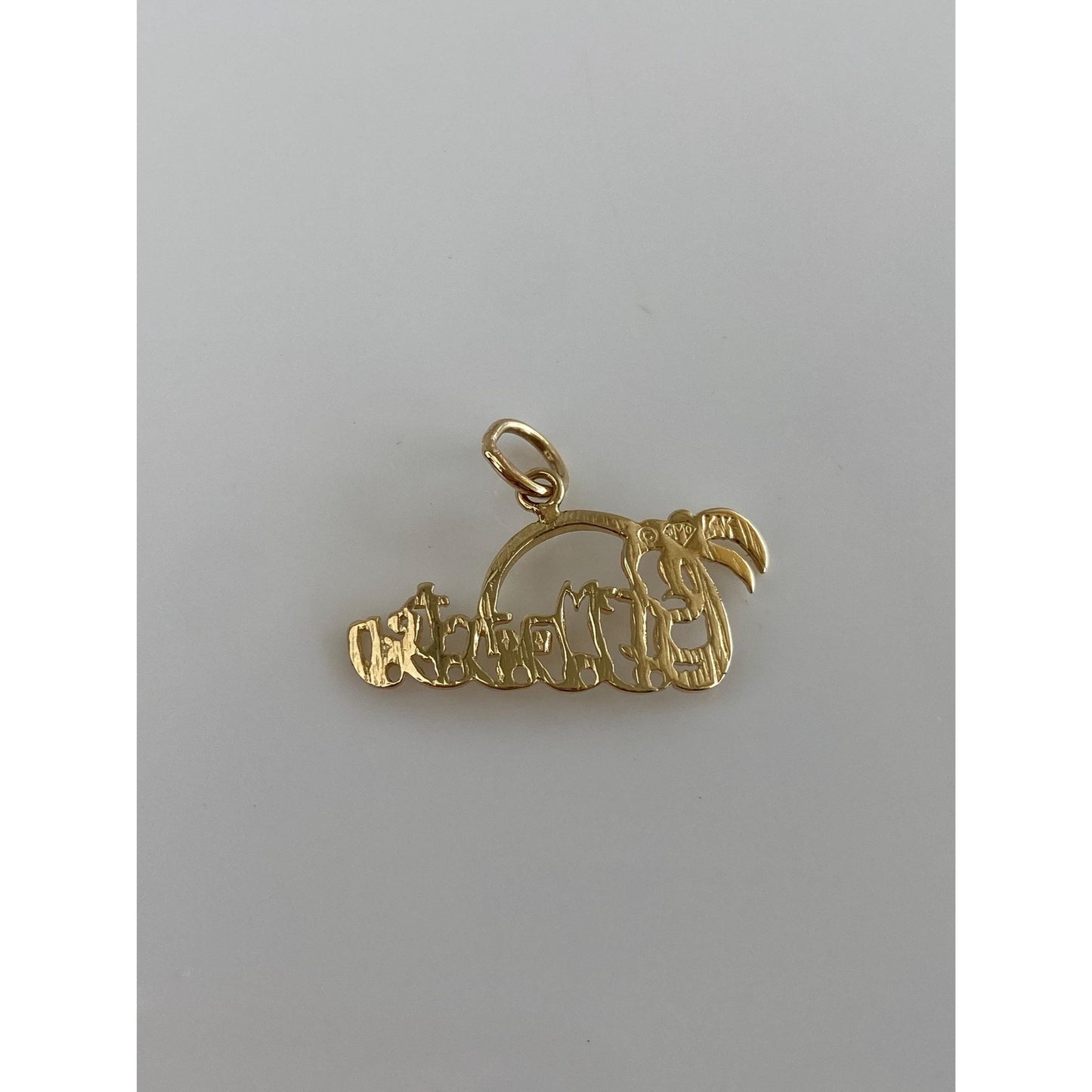 Vintage Solid 14k Yellow Gold St. Maarten Charm