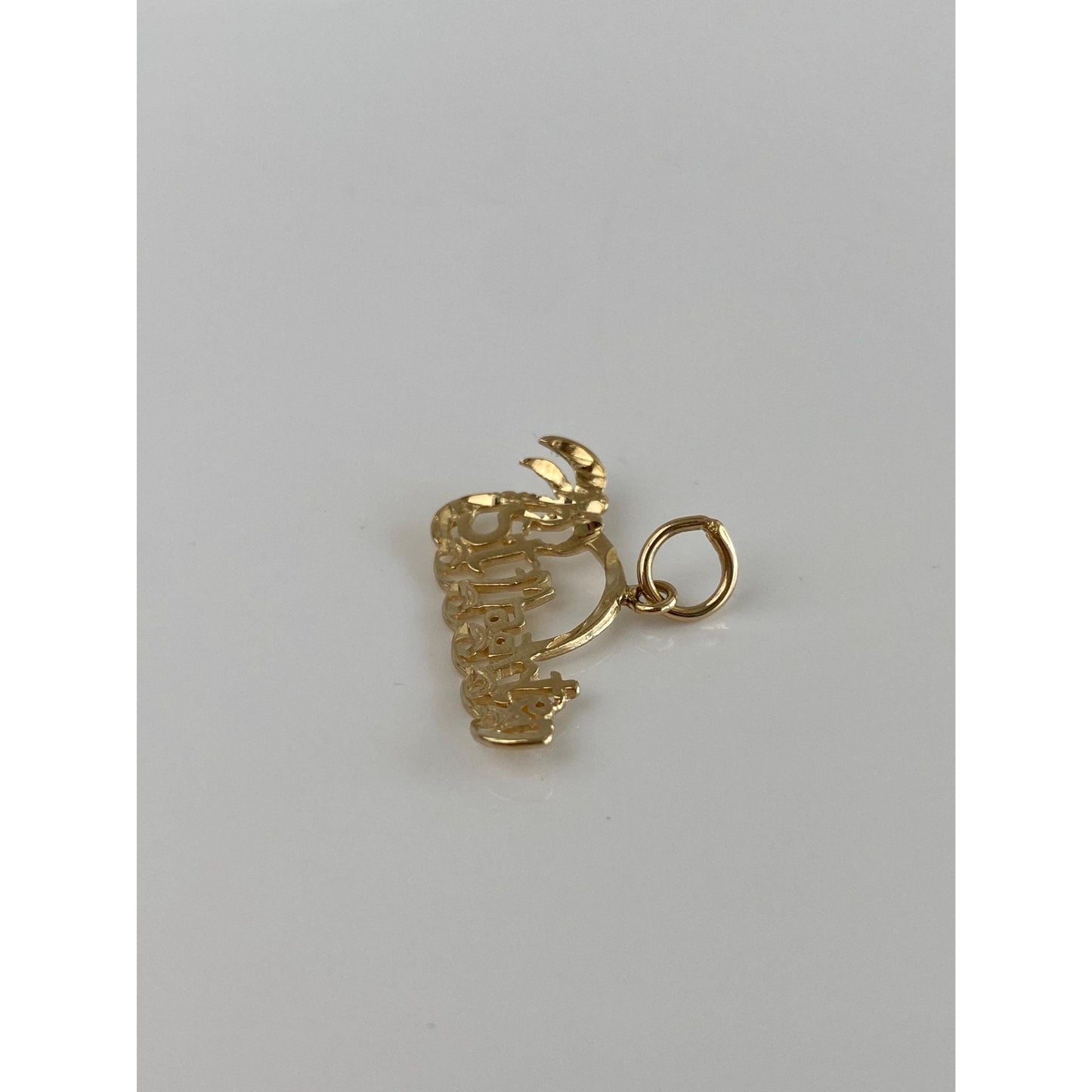 Vintage Solid 14k Yellow Gold St. Maarten Charm