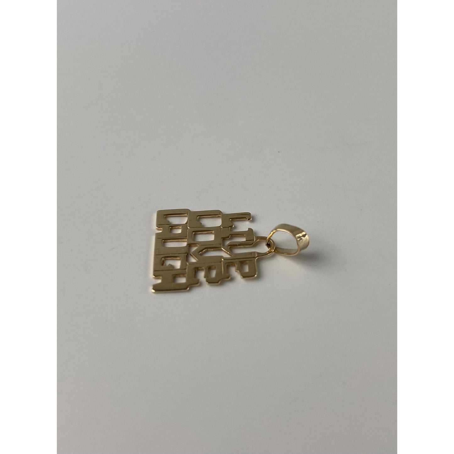 Vintage Solid 14k Yellow Gold Live Laugh Love Charm
