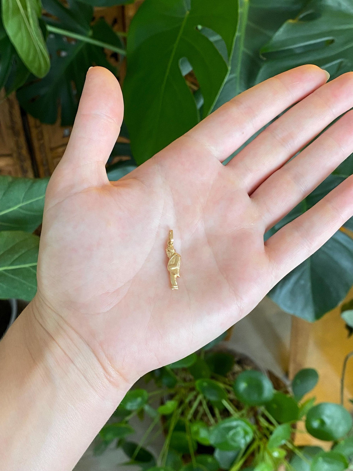 Vintage 18k Yellow Gold Man Charm