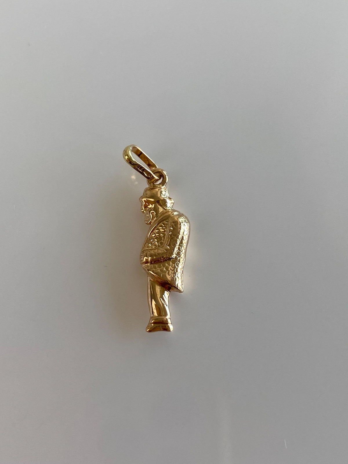 Vintage 18k Yellow Gold Man Charm