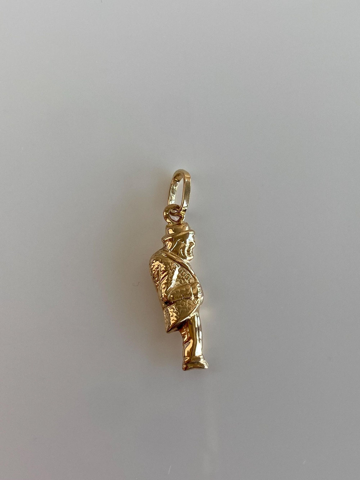 Vintage 18k Yellow Gold Man Charm