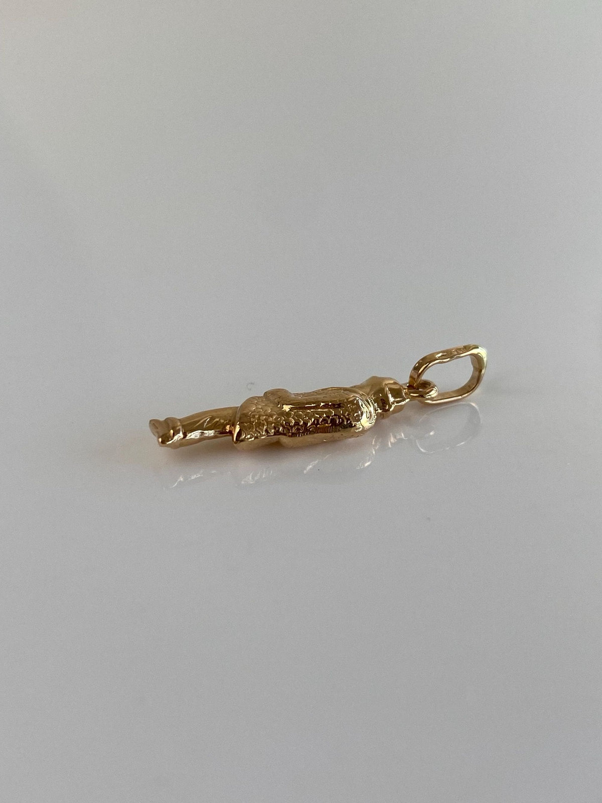 Vintage 18k Yellow Gold Man Charm