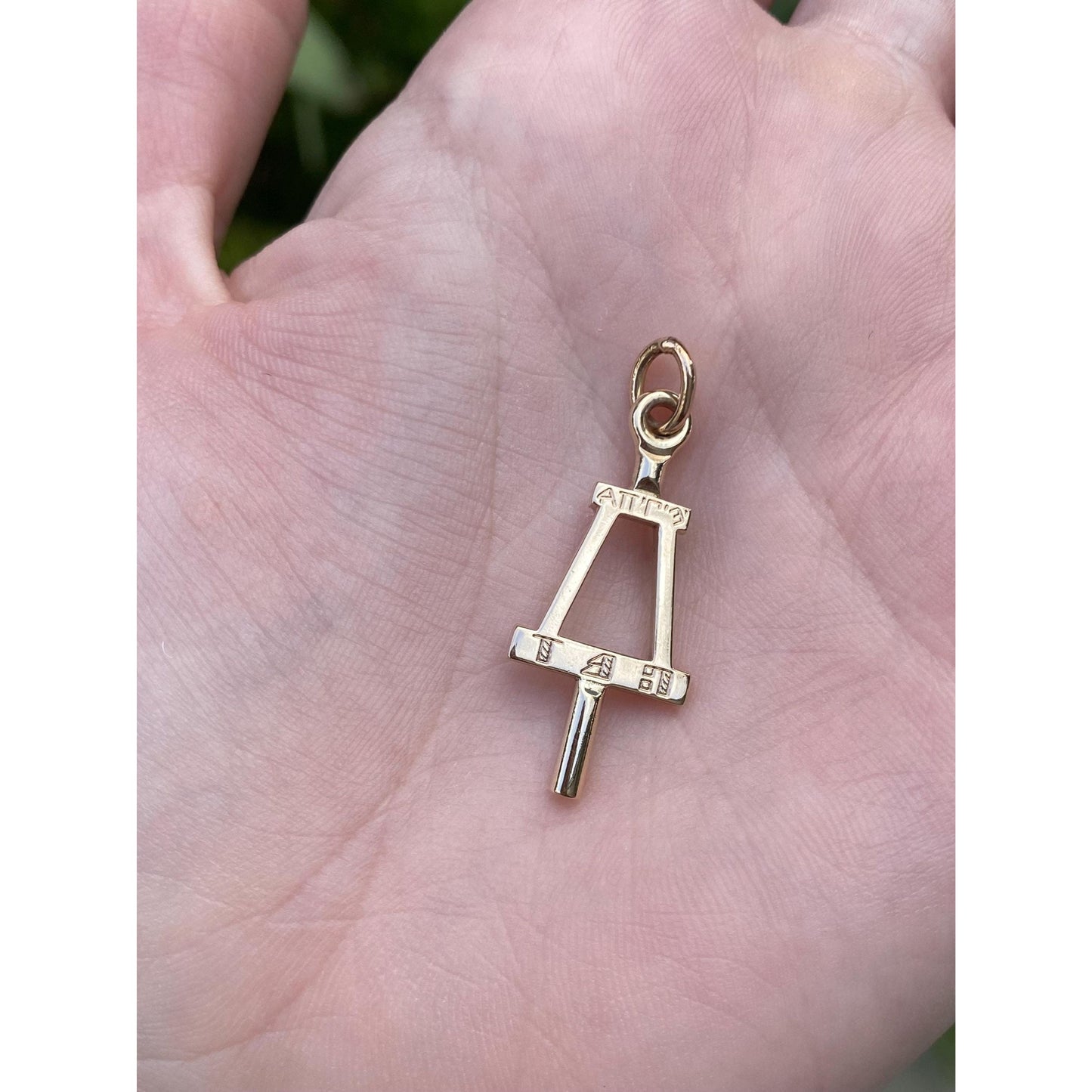 Vintage Solid 10k Yellow Gold 1950 Key Charm