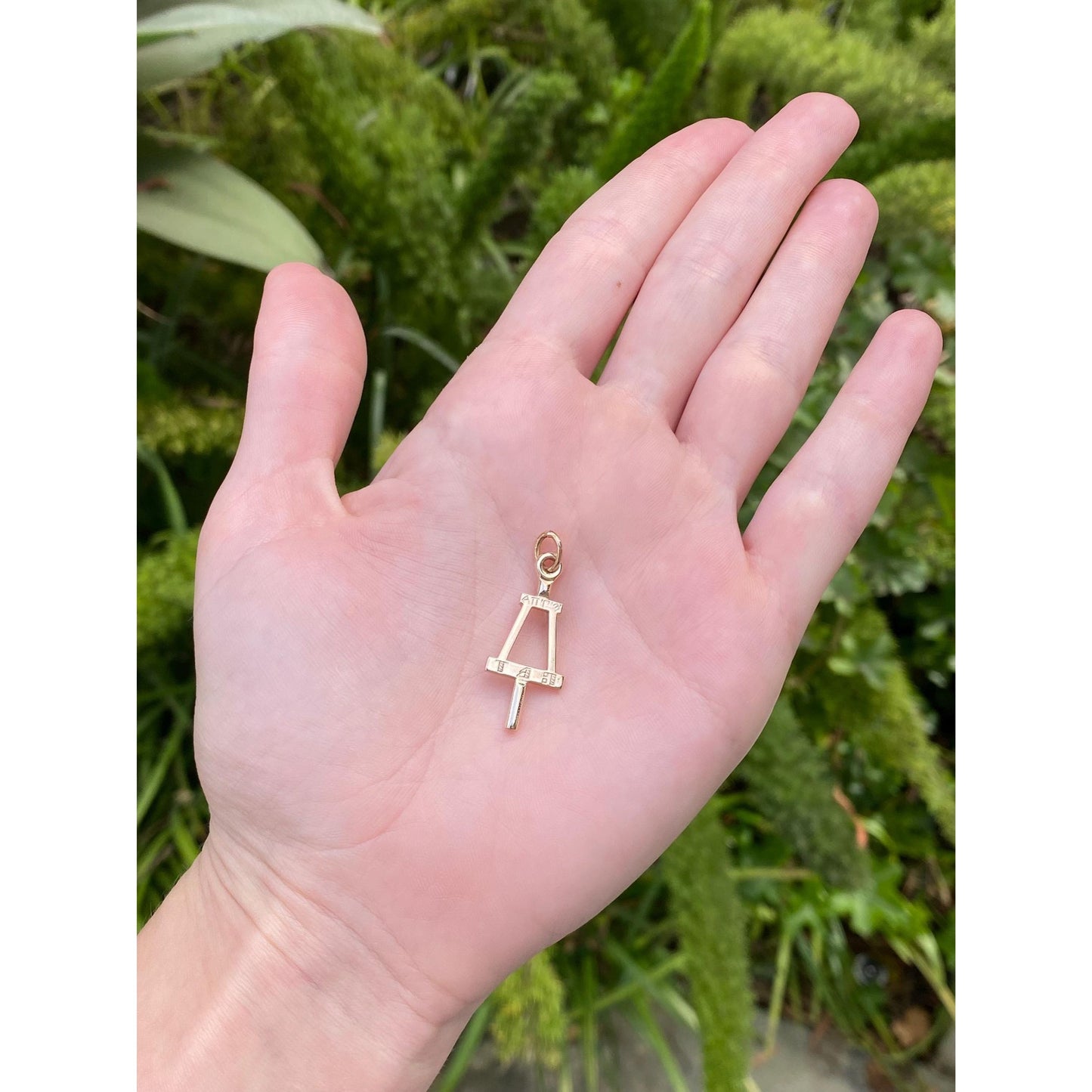 Vintage Solid 10k Yellow Gold 1950 Key Charm