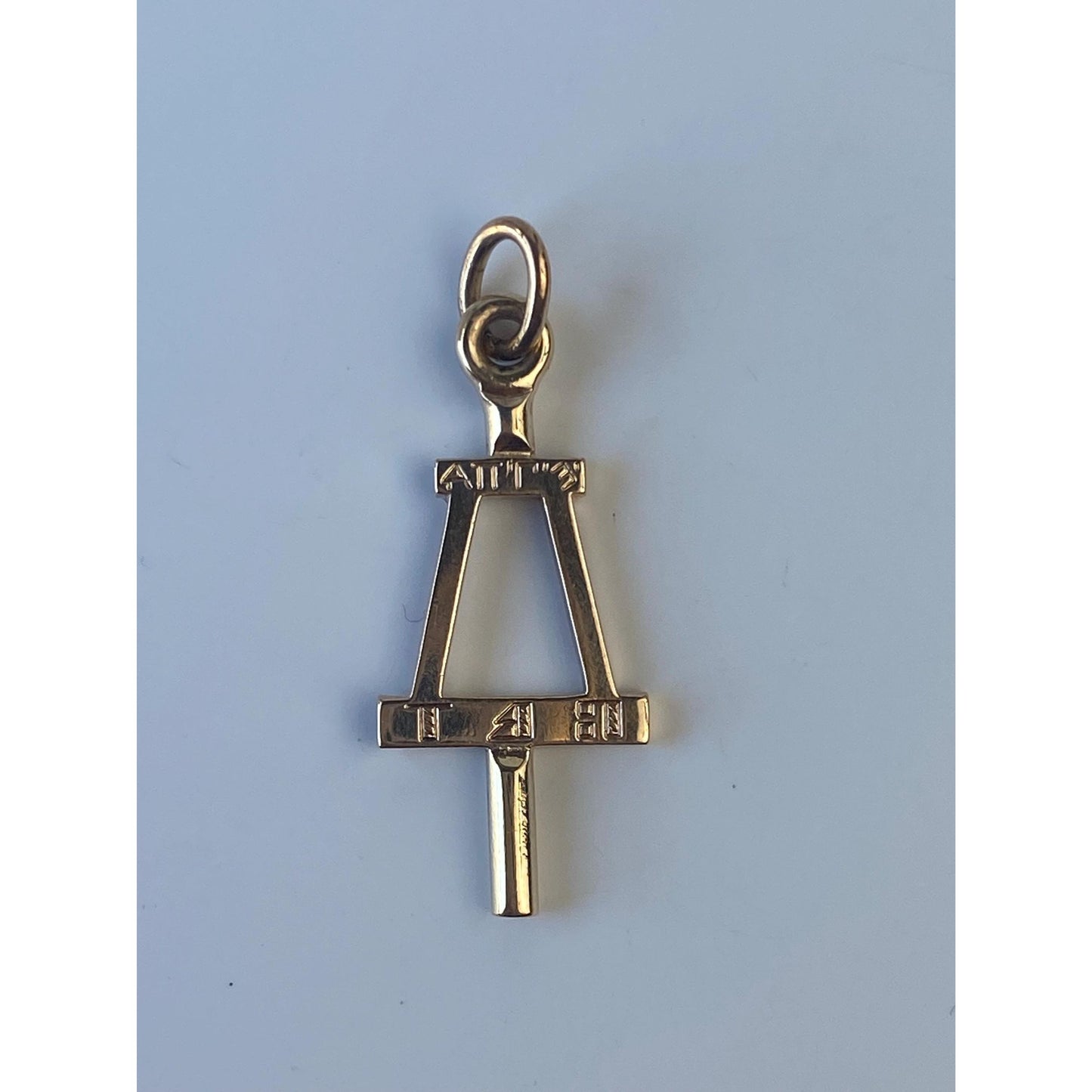 Vintage Solid 10k Yellow Gold 1950 Key Charm