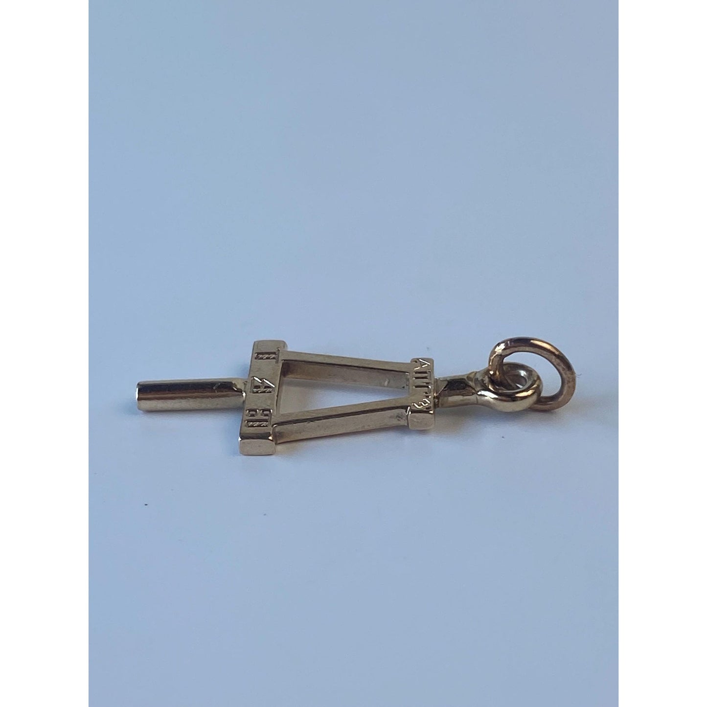 Vintage Solid 10k Yellow Gold 1950 Key Charm