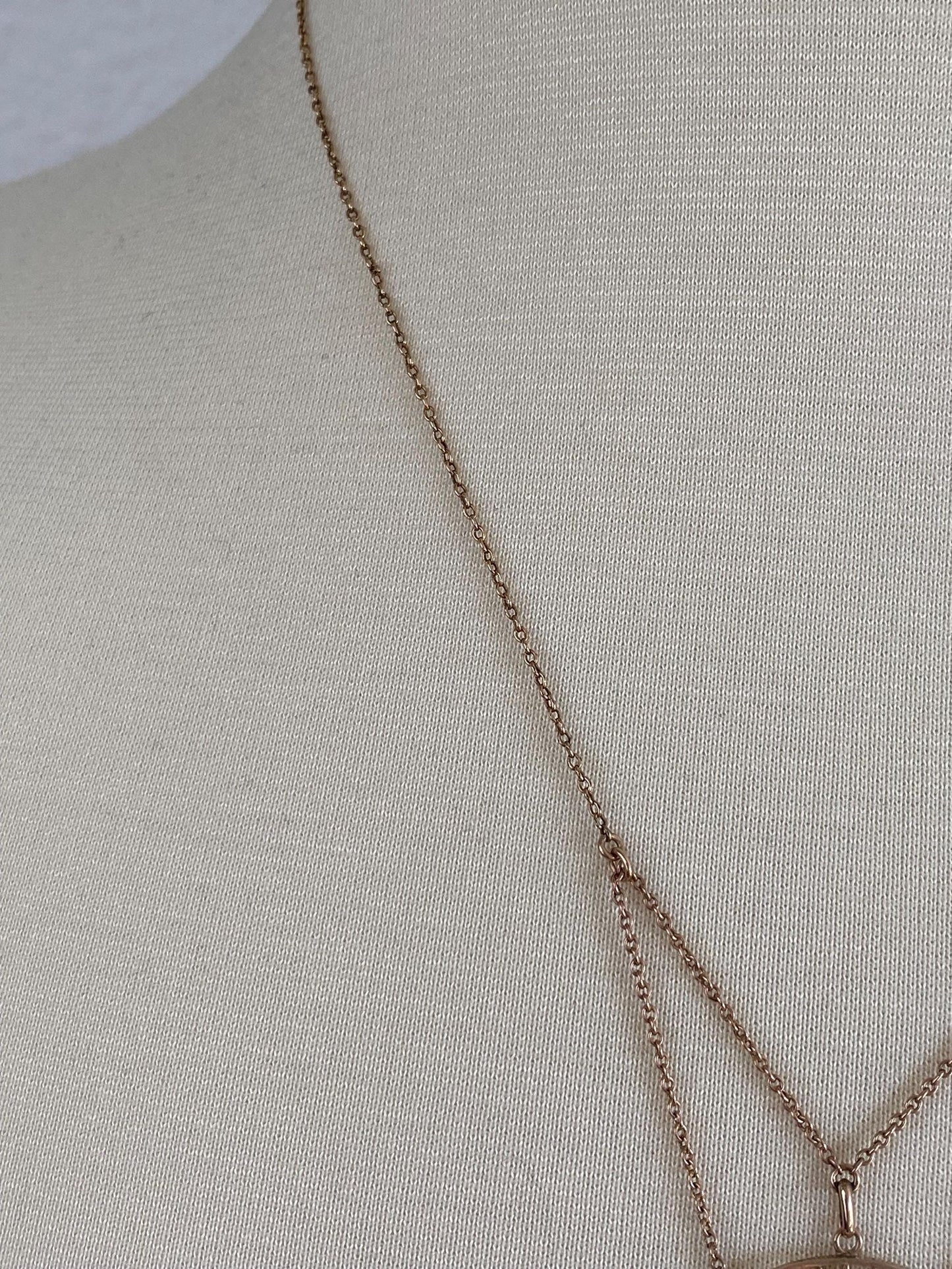 Solid 9k Yellow Gold Peridot Pearls Leaves Cable Chain Necklace - 20 inches