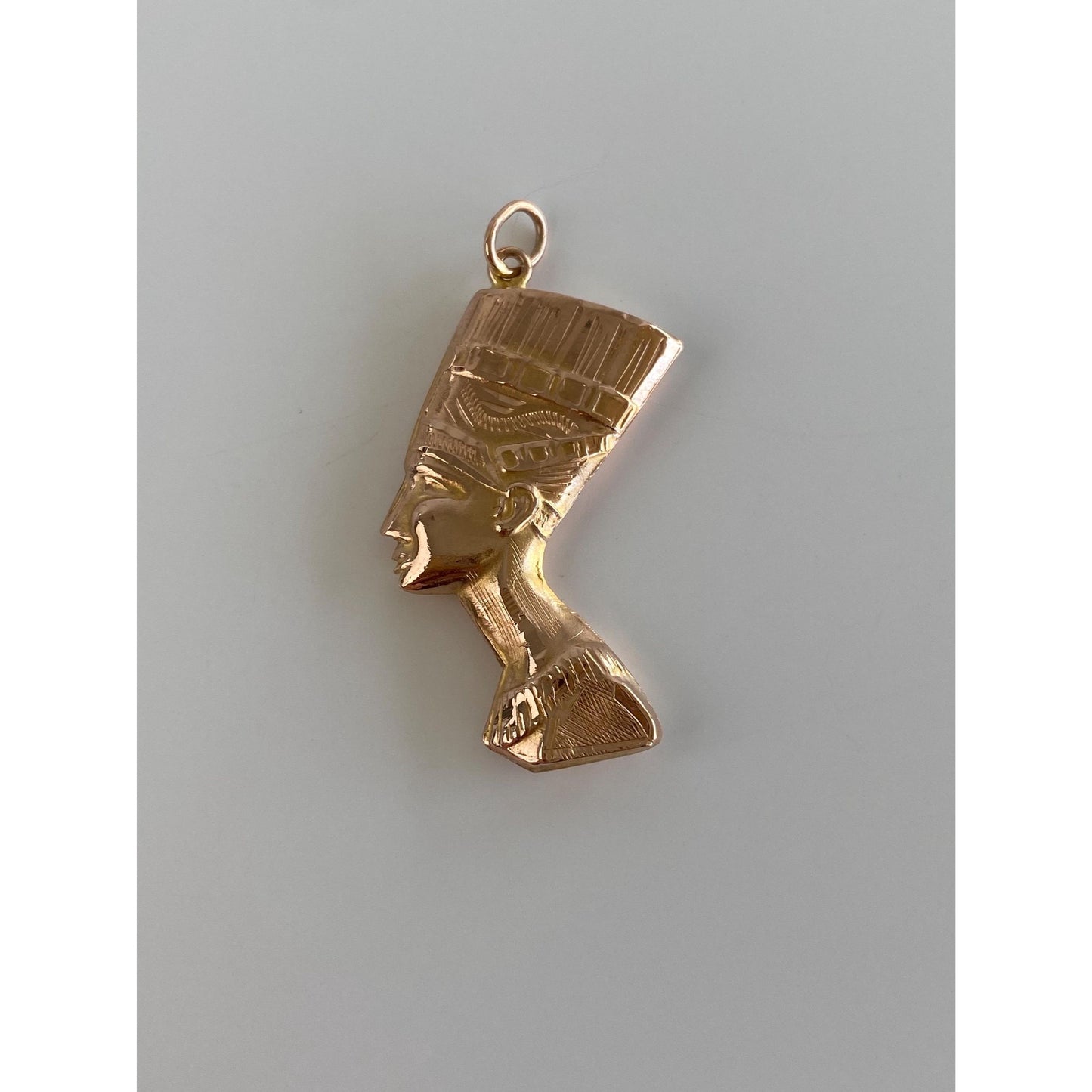 Vintage 14k Rose Gold Egyptian Nefertiti Charm