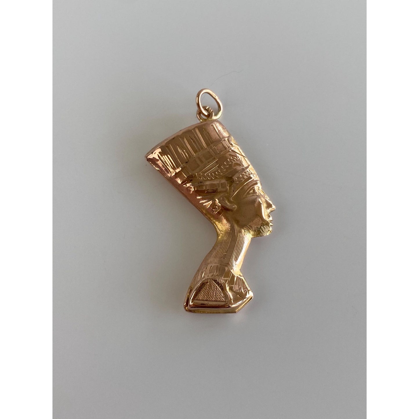Vintage 14k Rose Gold Egyptian Nefertiti Charm