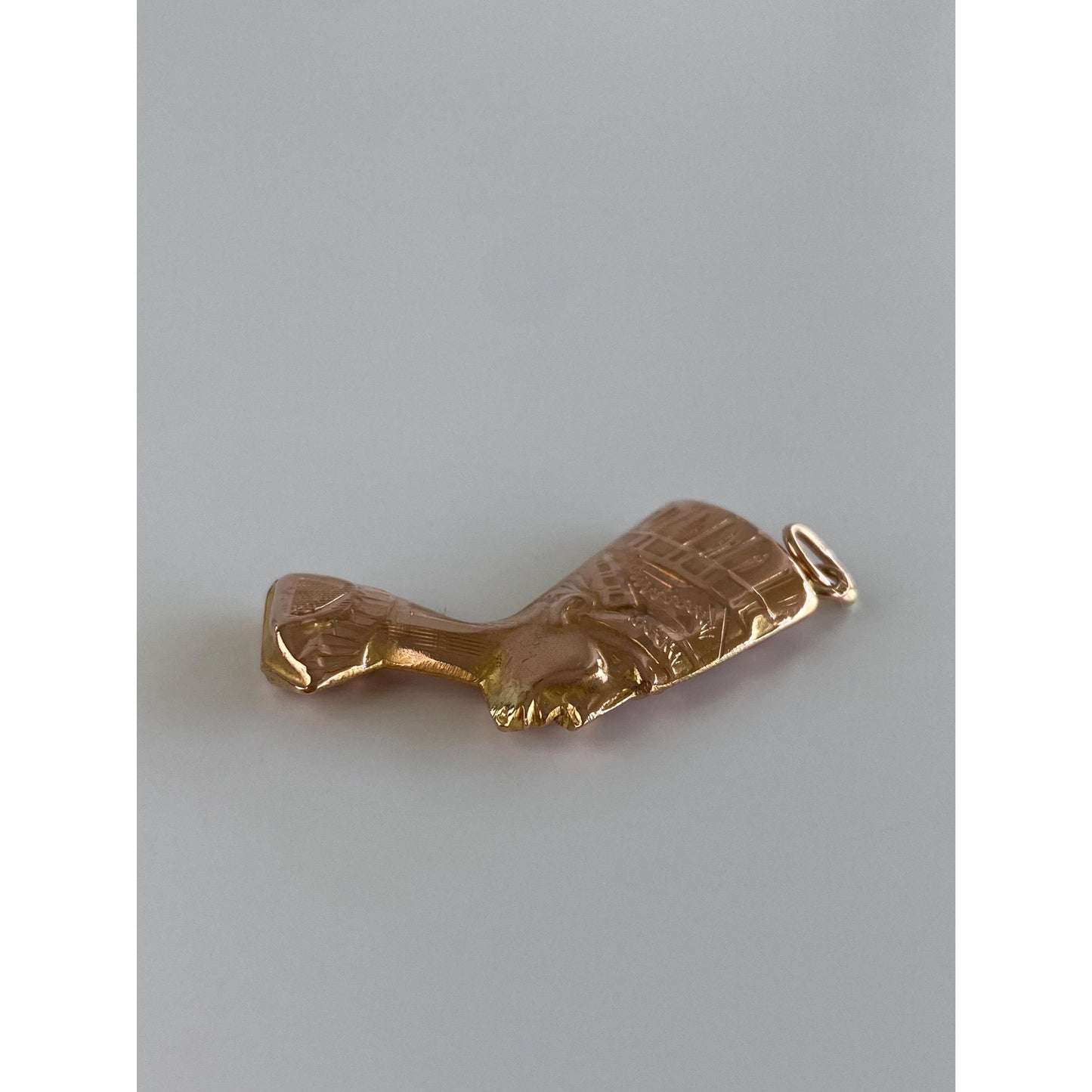 Vintage 14k Rose Gold Egyptian Nefertiti Charm