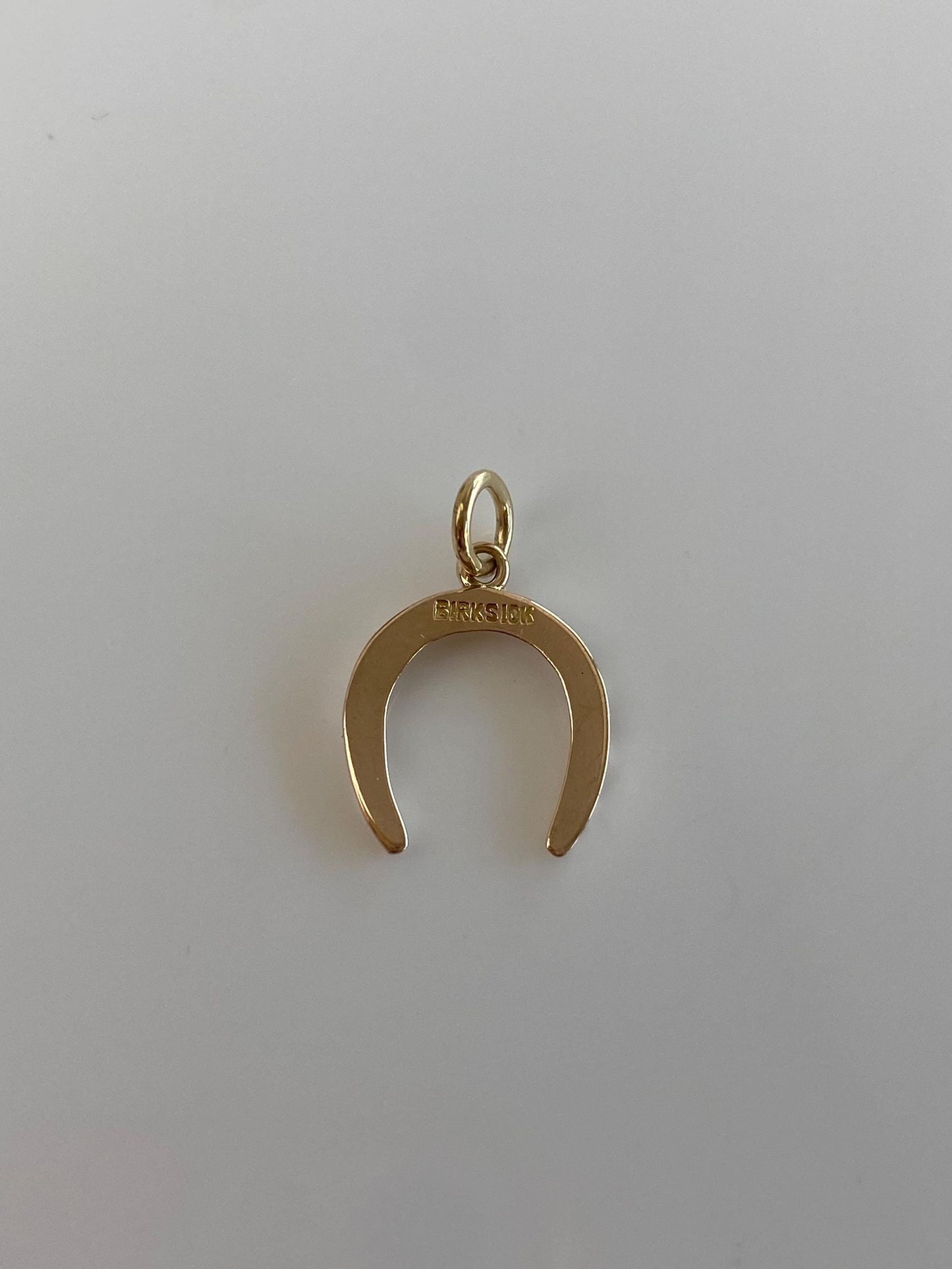 Vintage Solid 10k Yellow Gold Horseshoe Charm