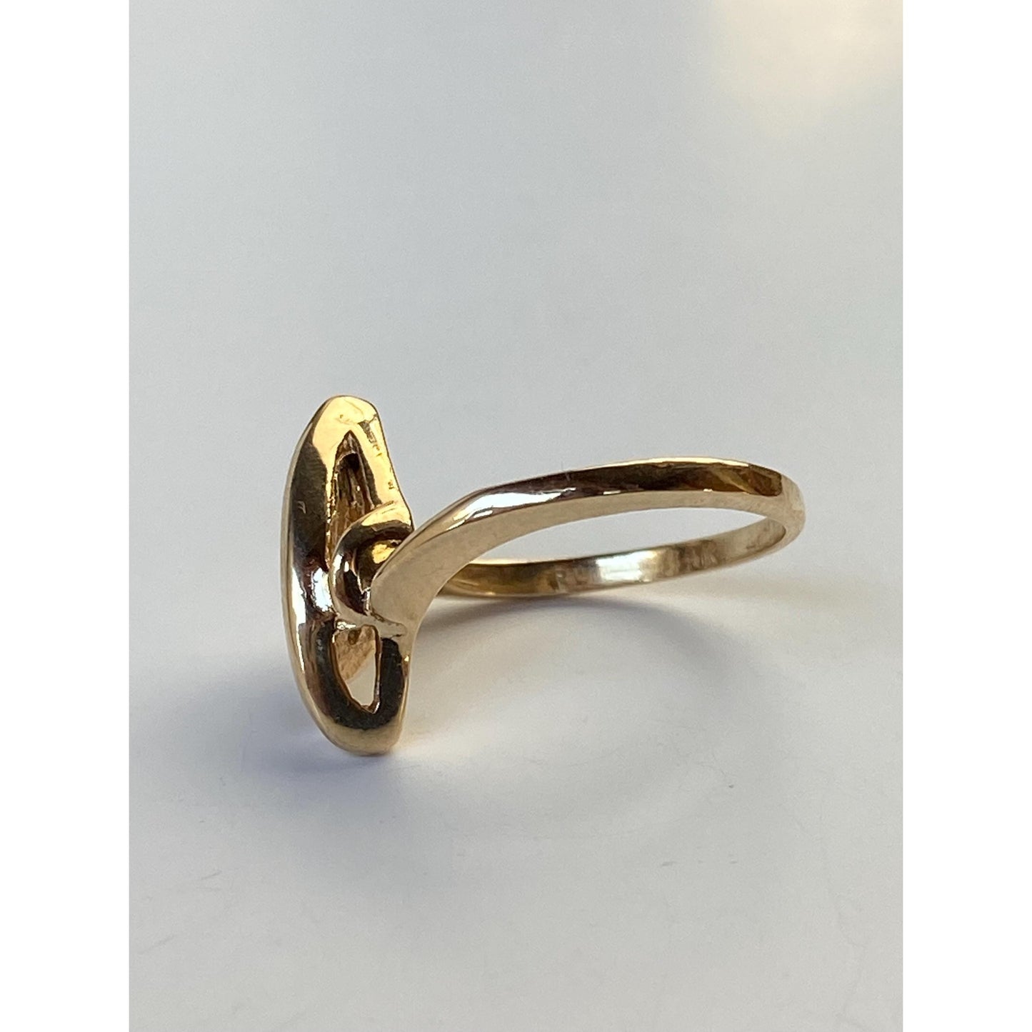 Vintage Solid 14k Yellow Gold Diamond Ring - Size 4