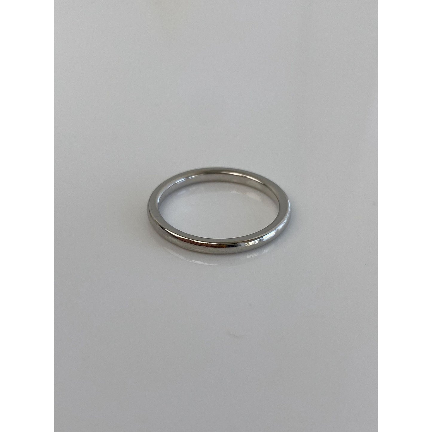 Tiffany & Co. Solid Platinum Ring Band - Size 7.25