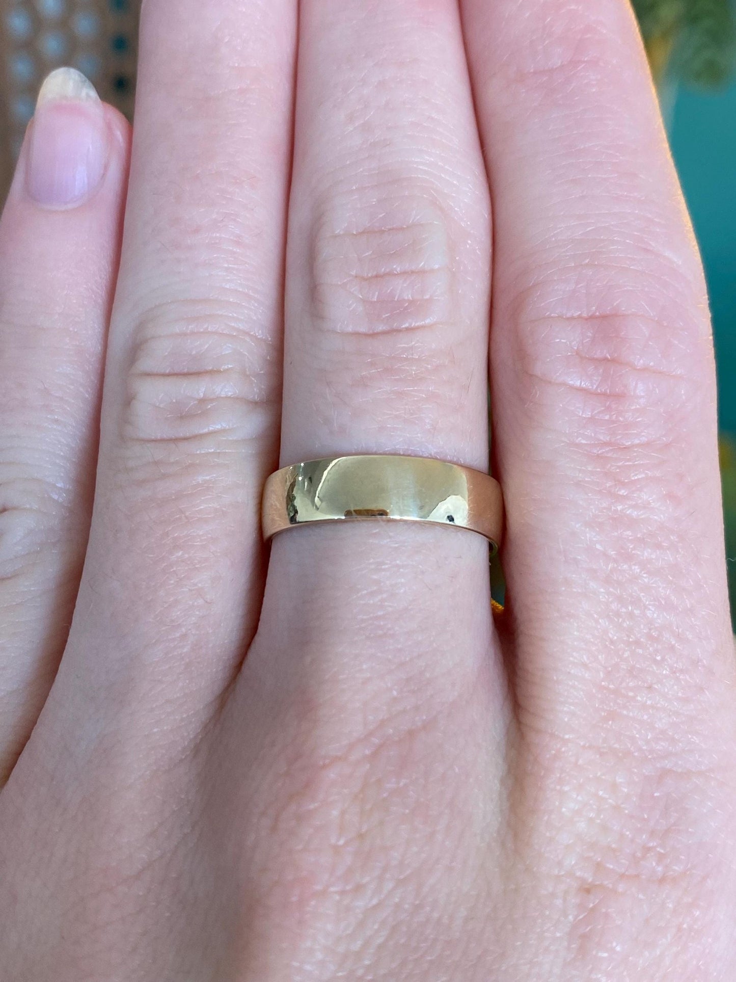 Vintage 14k Yellow Gold Ring Band - Size 5.5