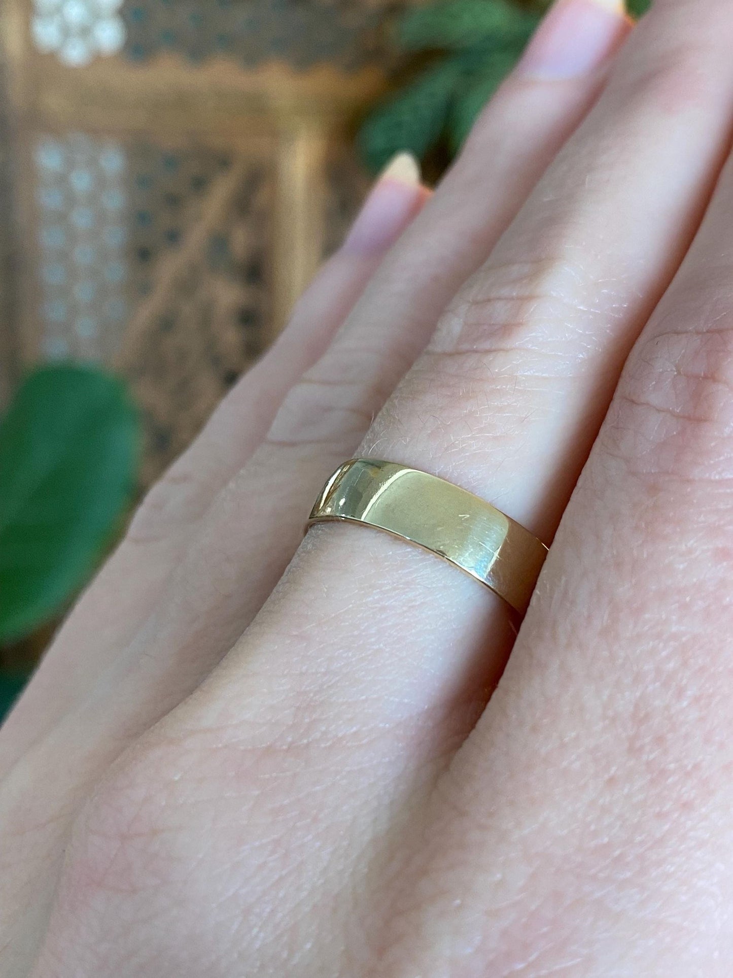 Vintage 14k Yellow Gold Ring Band - Size 5.5
