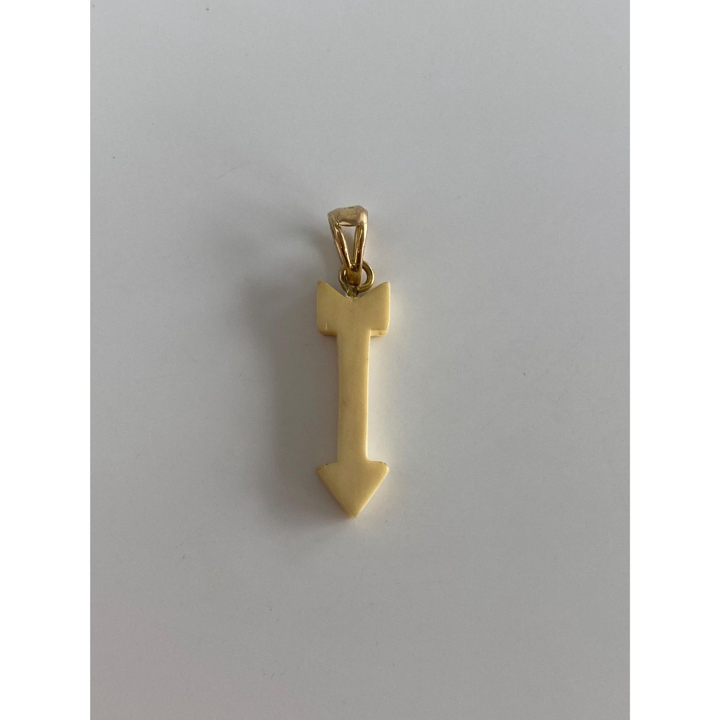 Vintage Solid 14k Yellow Gold Arrow Charm
