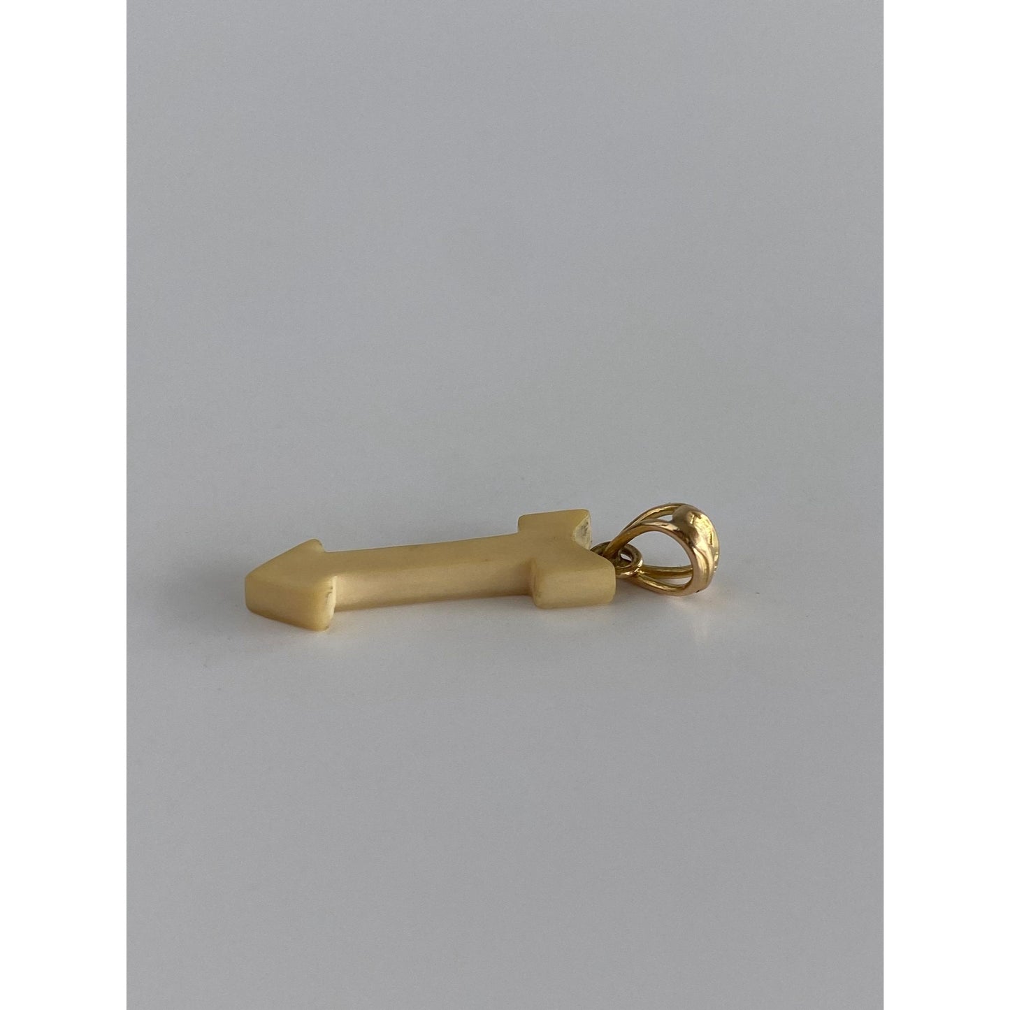 Vintage Solid 14k Yellow Gold Arrow Charm